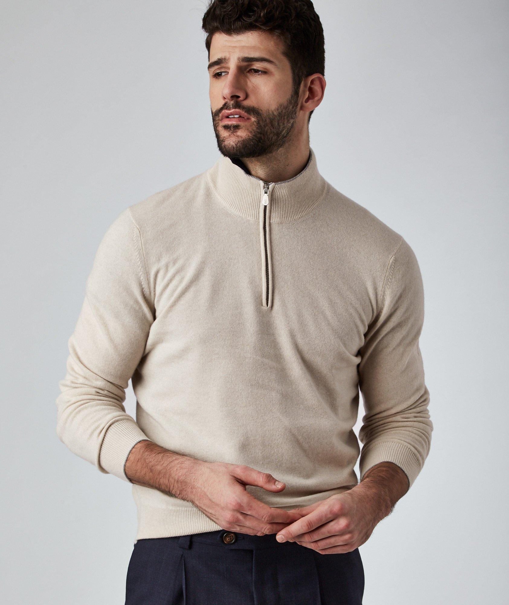 Half-Zip Cashmere Sweater image 0