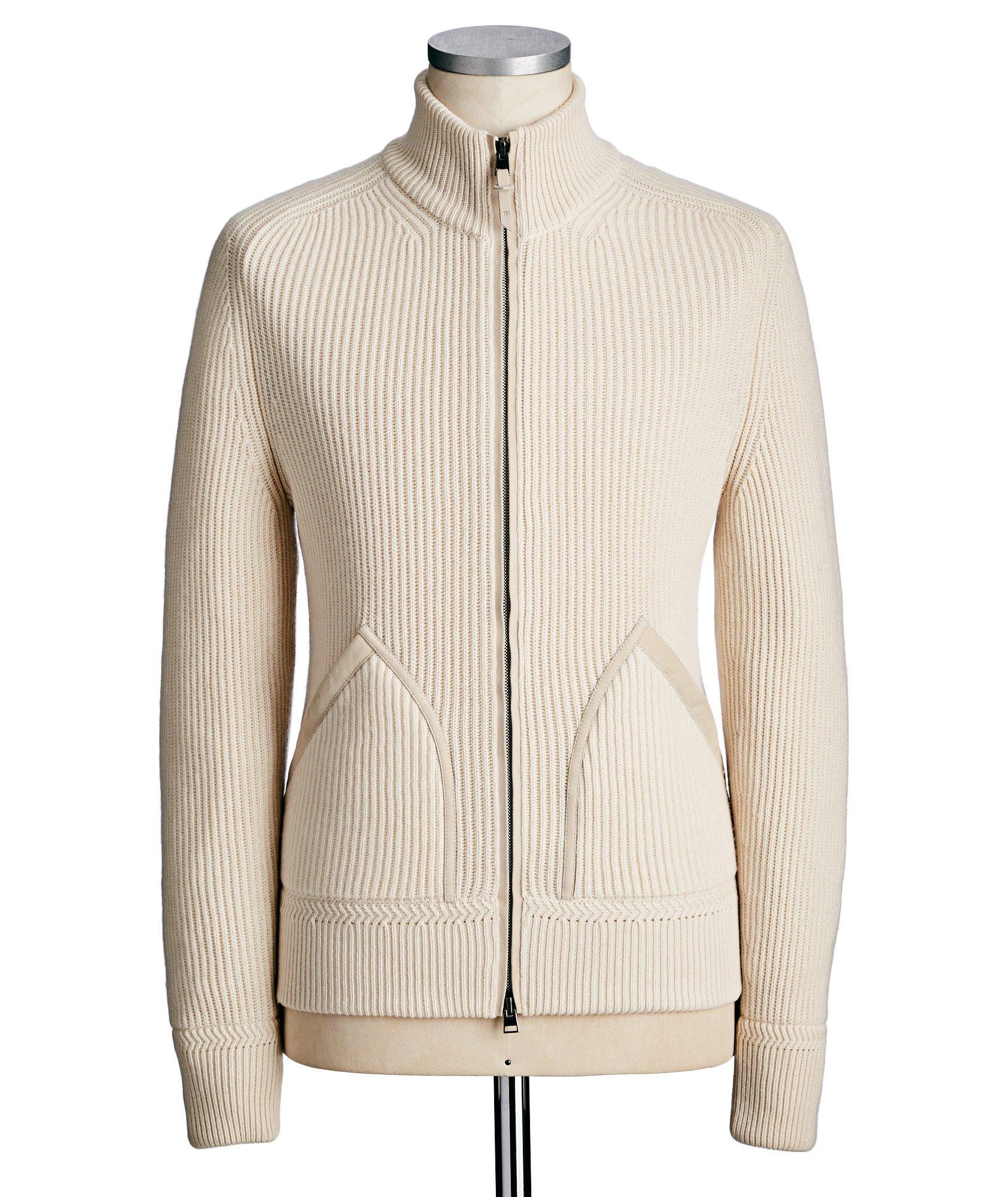 Cashmere Zip-Up Sweater image 0
