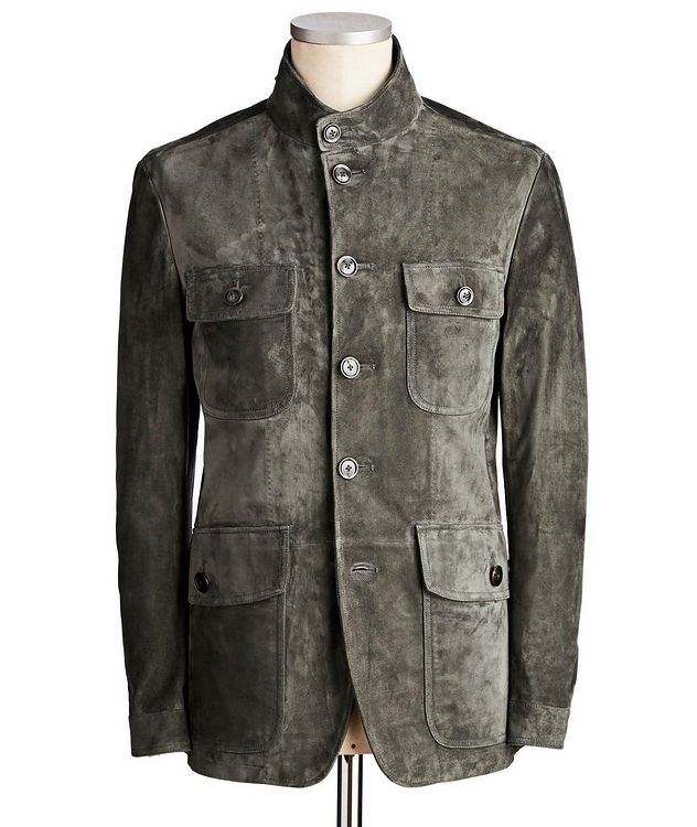 TOM FORD Suede Military Jacket | Leather | Harry Rosen