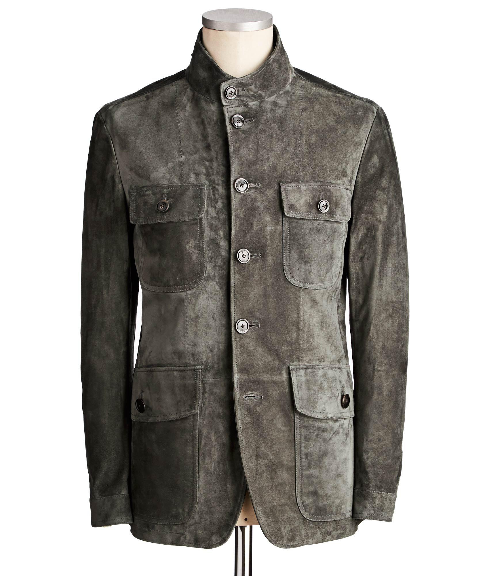 Suede Military Jacket image 0