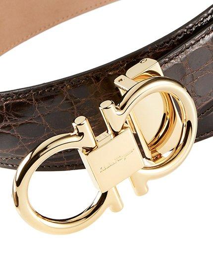 Double Gancini Buckle Belt image 1