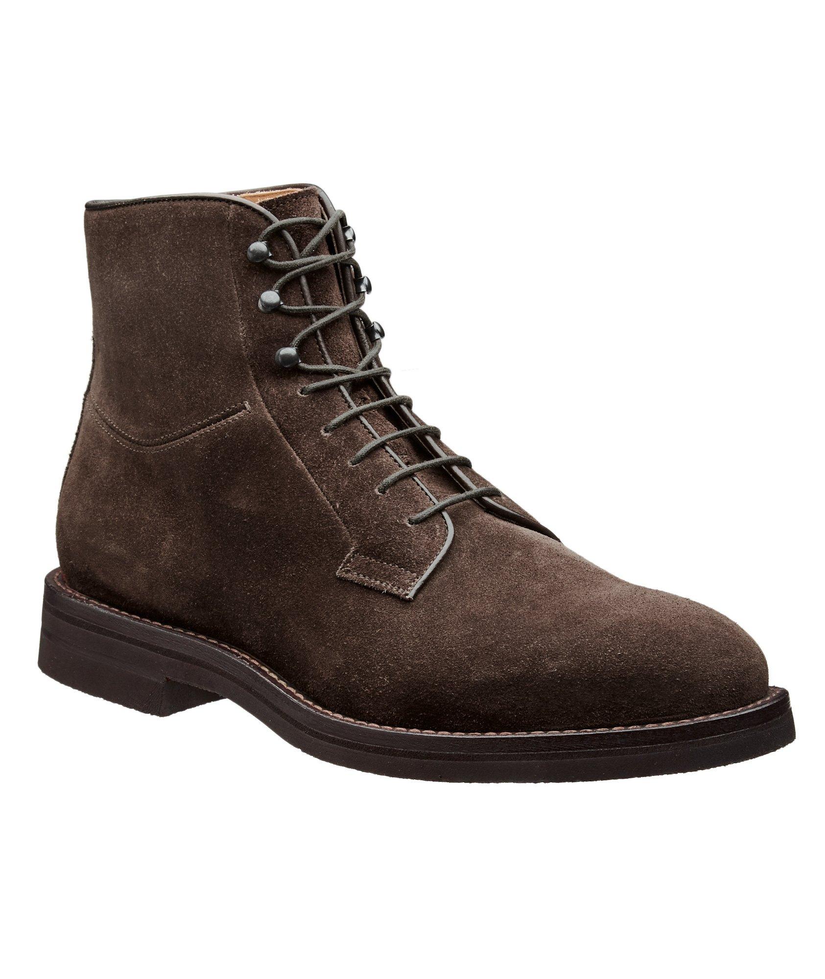 Suede Lace-Up Boots image 0