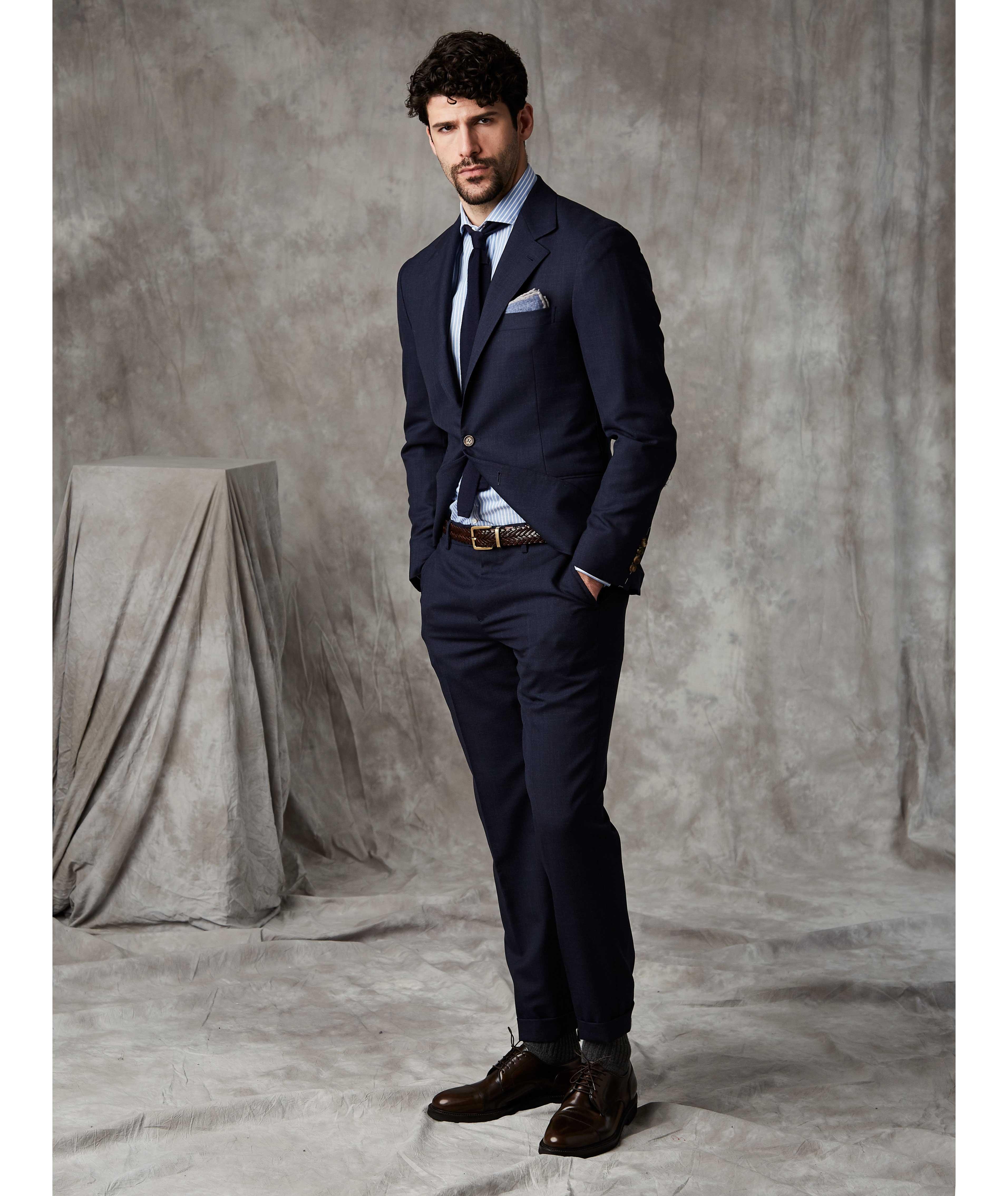 Brunello Cucinelli Slub Wool Suit, Suits