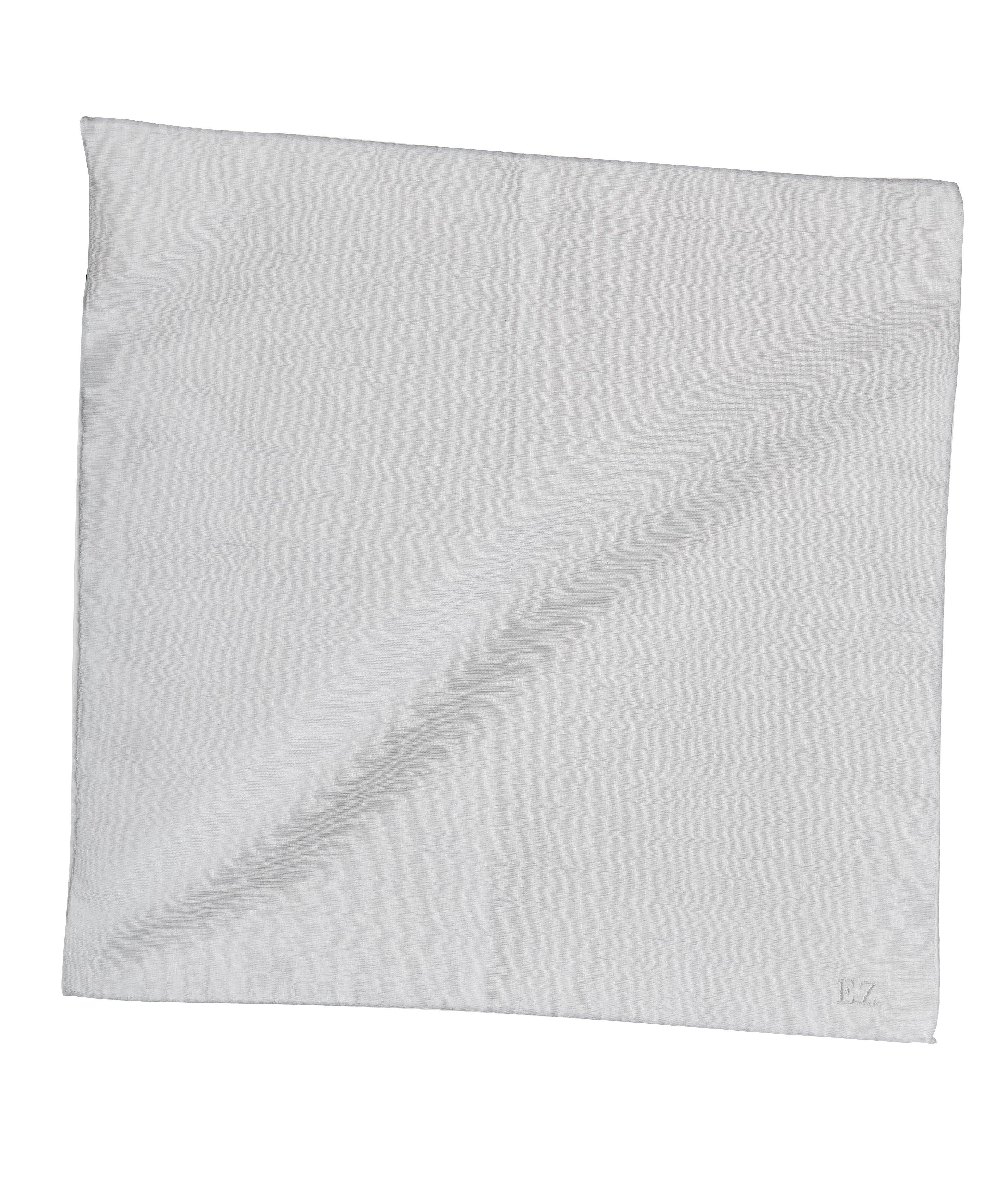 Mouchoir de poche en coton et lin image 0