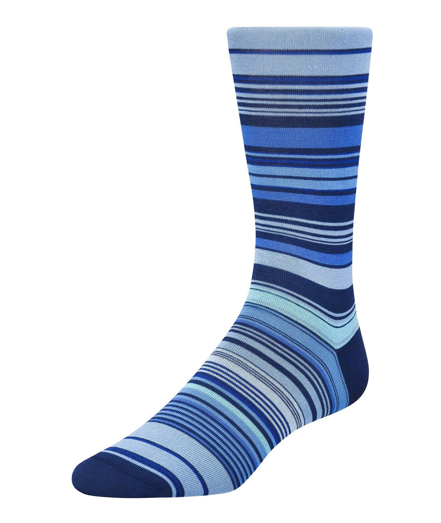 Striped Mercerized Cotton Socks image 0
