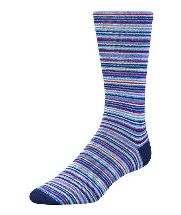 Striped Mercerized Cotton Socks picture 1