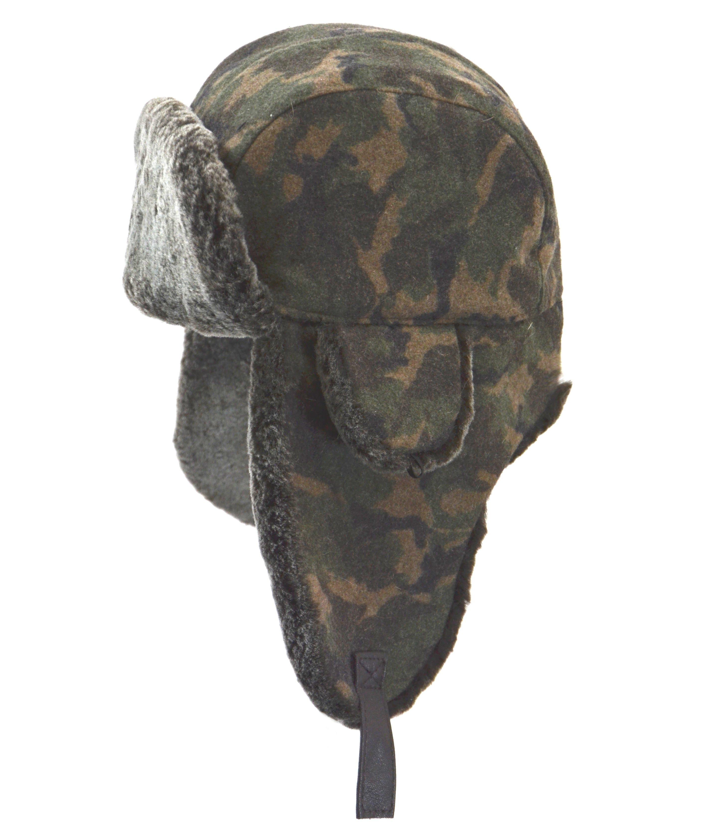 Shearling & Wool Aviator Hat image 0