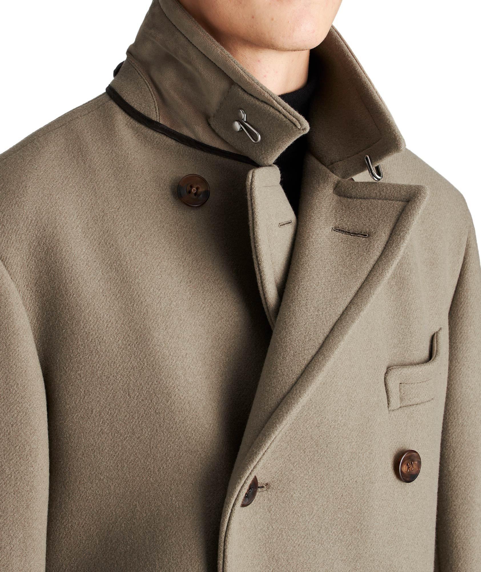Double-Breasted Wool-Blend Coat image 2