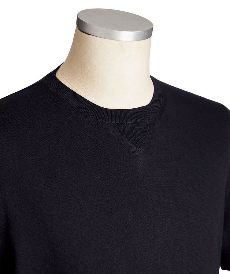 Short-Sleeve Cotton Sweater image 1