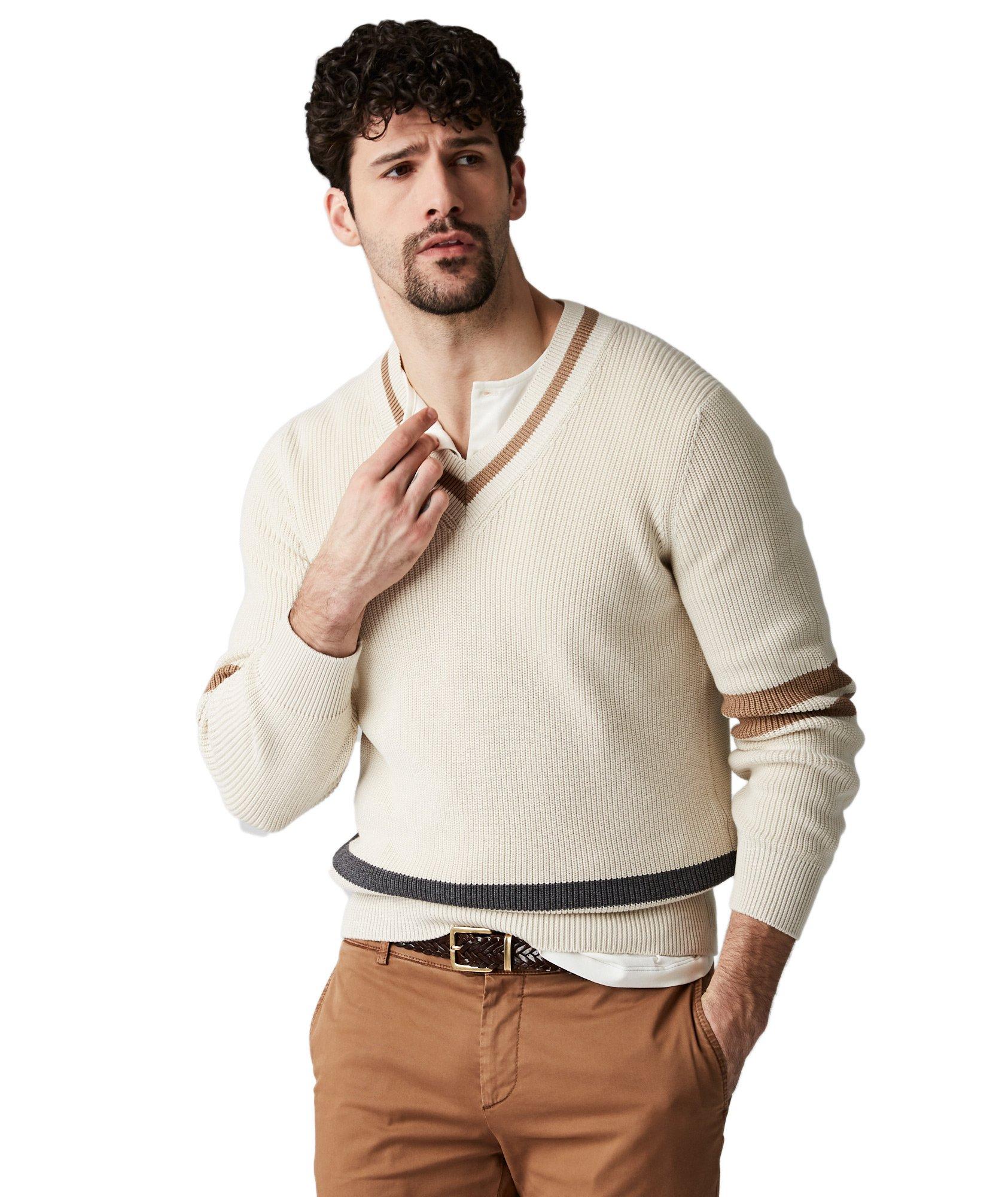 V-Neck Cotton Sweater image 0