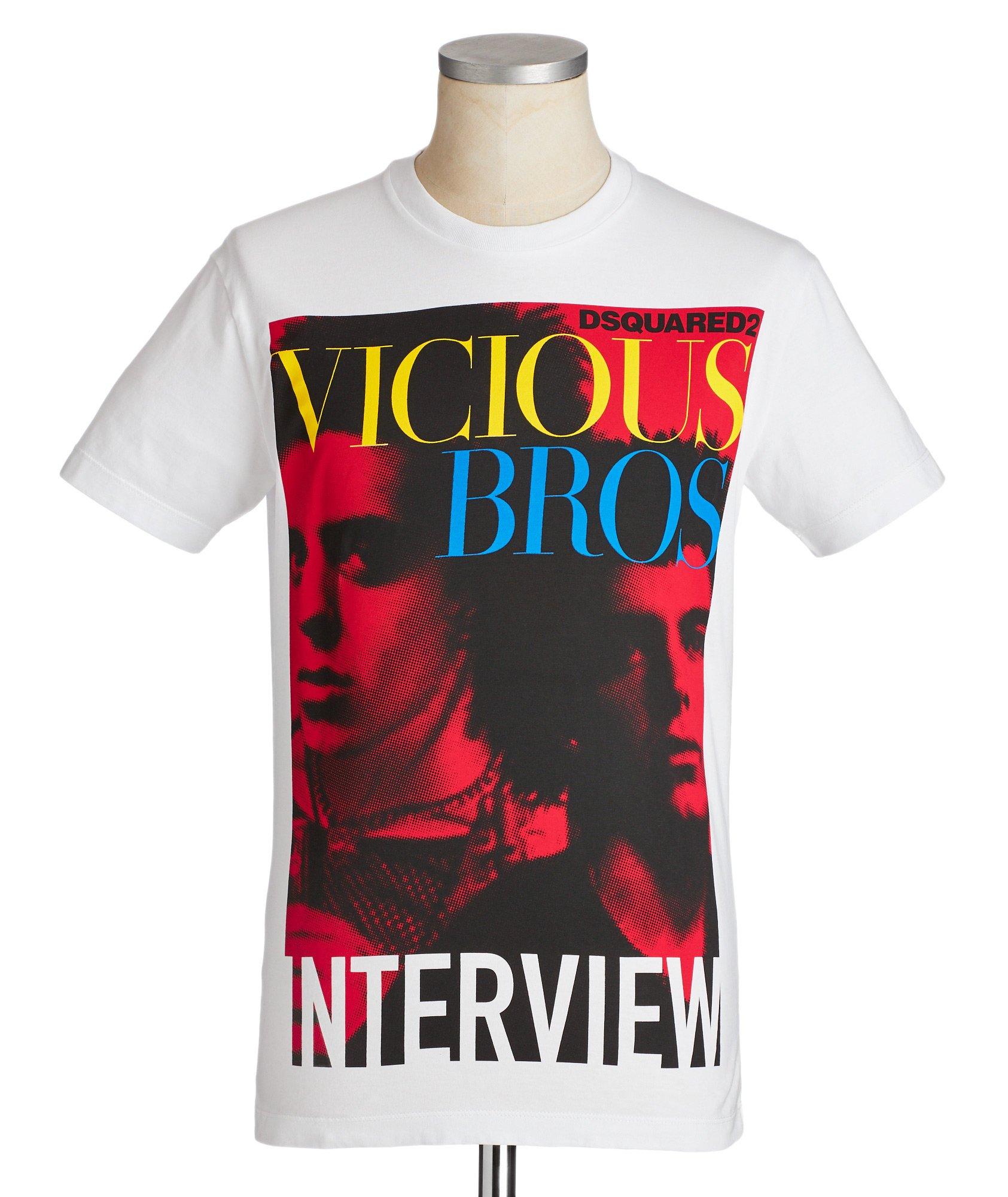 T-shirt en coton avec imprimé Vicious Bros image 0
