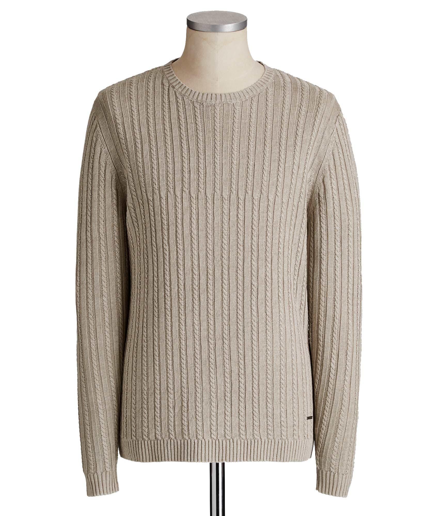 Cable-Knit Linen Sweater image 0