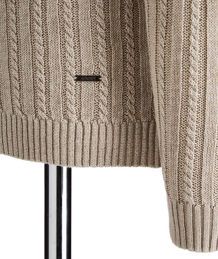 Cable-Knit Linen Sweater image 2