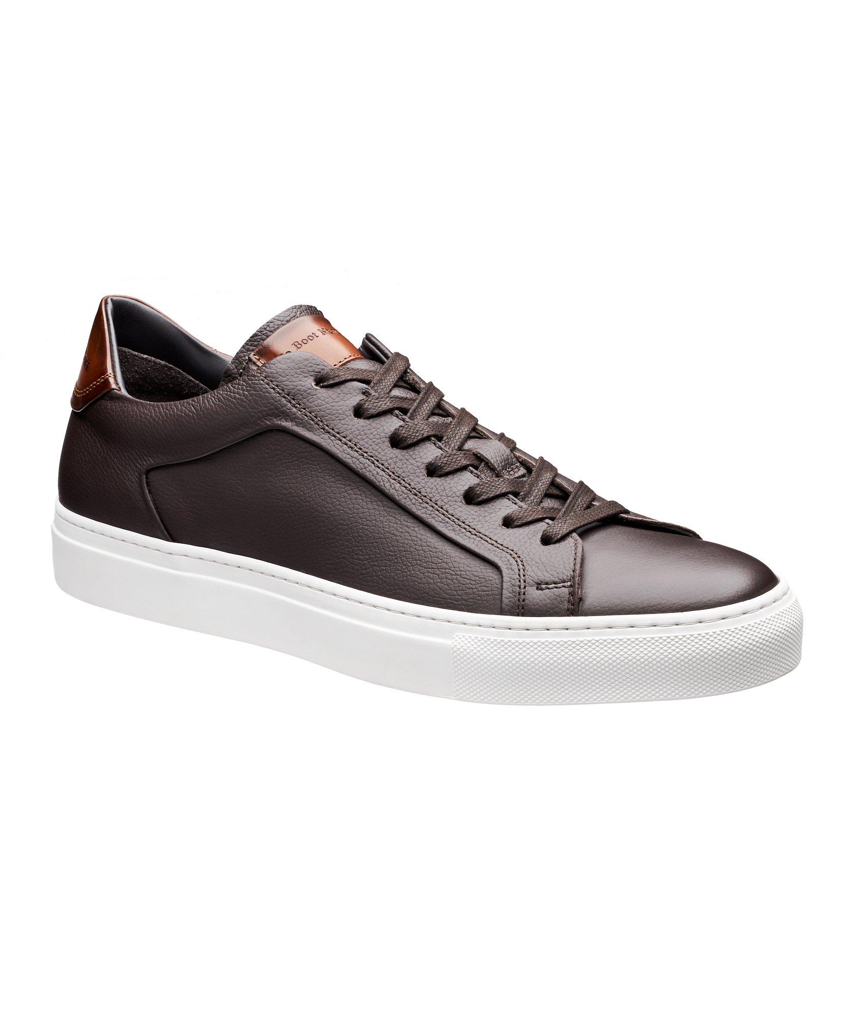Soft Tumbled Leather Low-Tops image 0