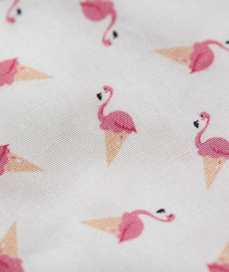 Slim Fit Flamingo Print Dress Shirt image 3