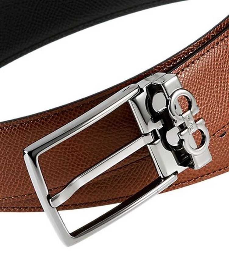 Reversible Gancini Leather Belt image 1