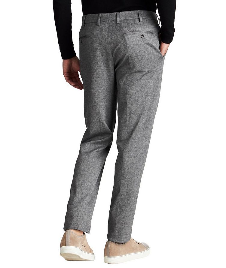 Cotton-Blend Jersey Chinos image 1