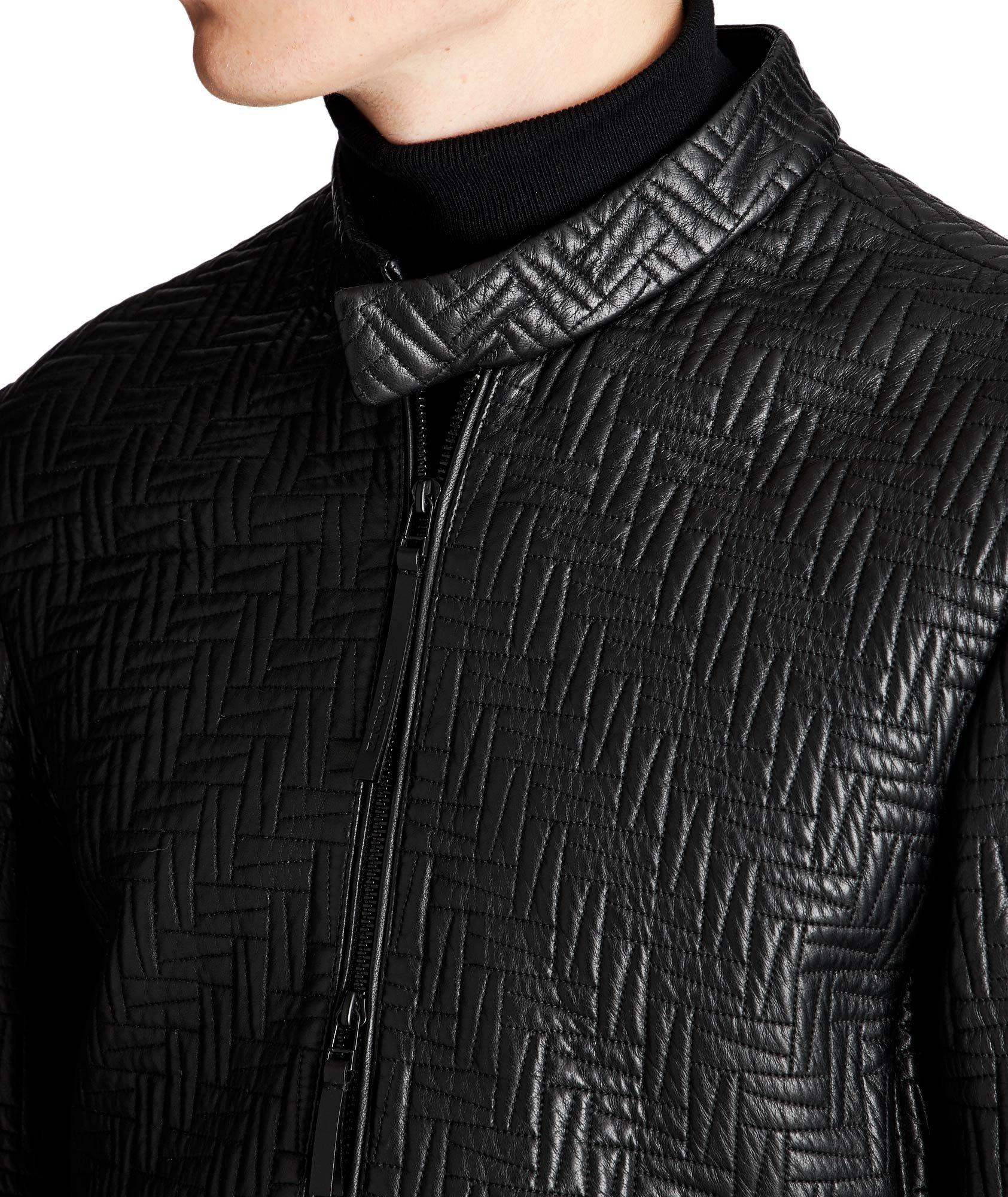 Blouson surpiqué en cuir image 2