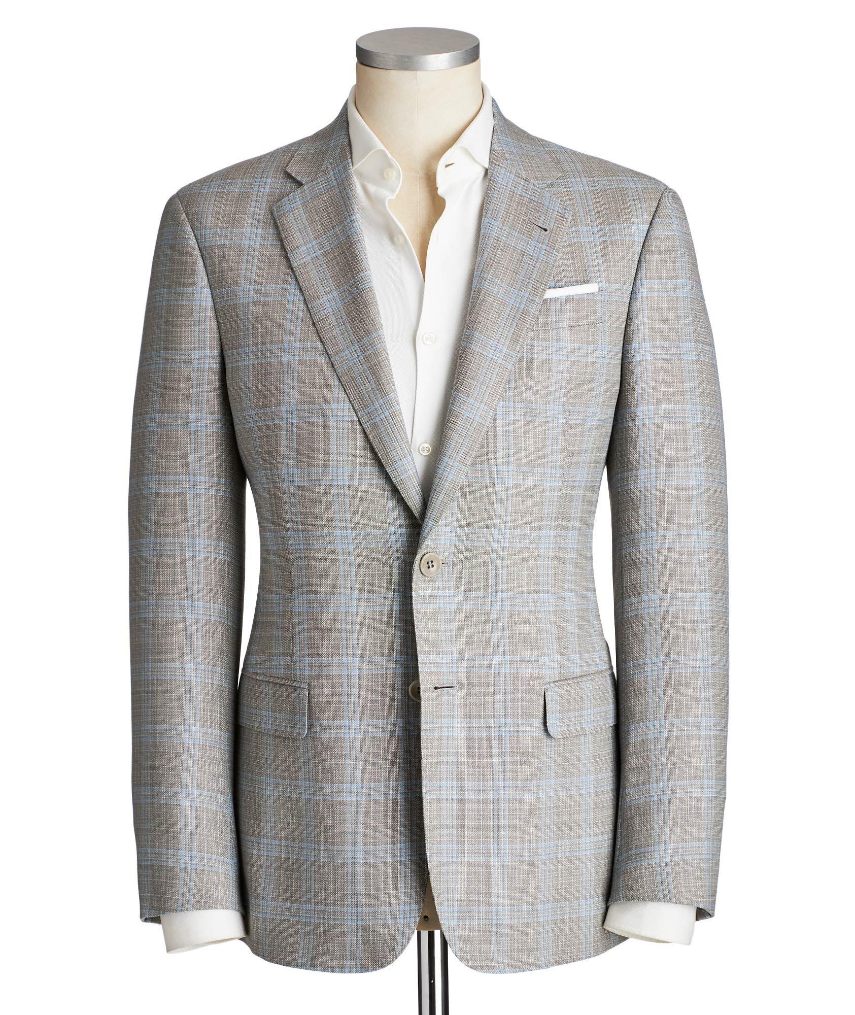 Soft Checked Virgin Wool Sports Jacket image 0