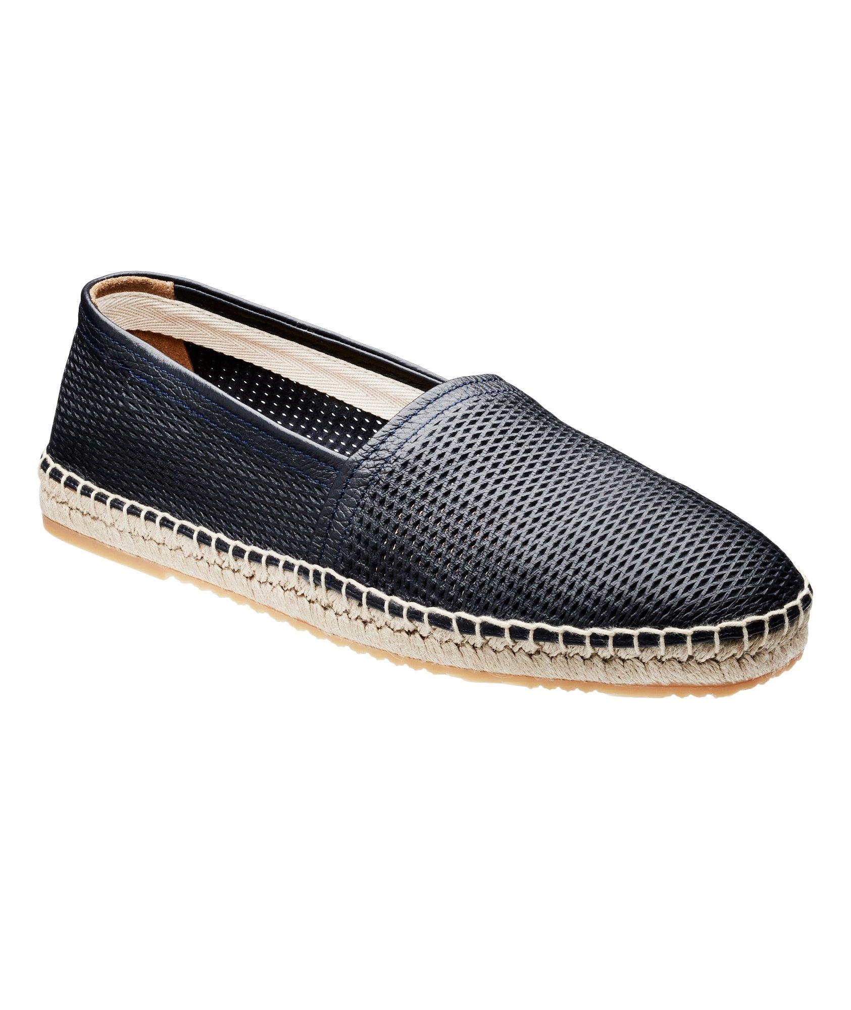 Perforated Leather Espadrilles image 0