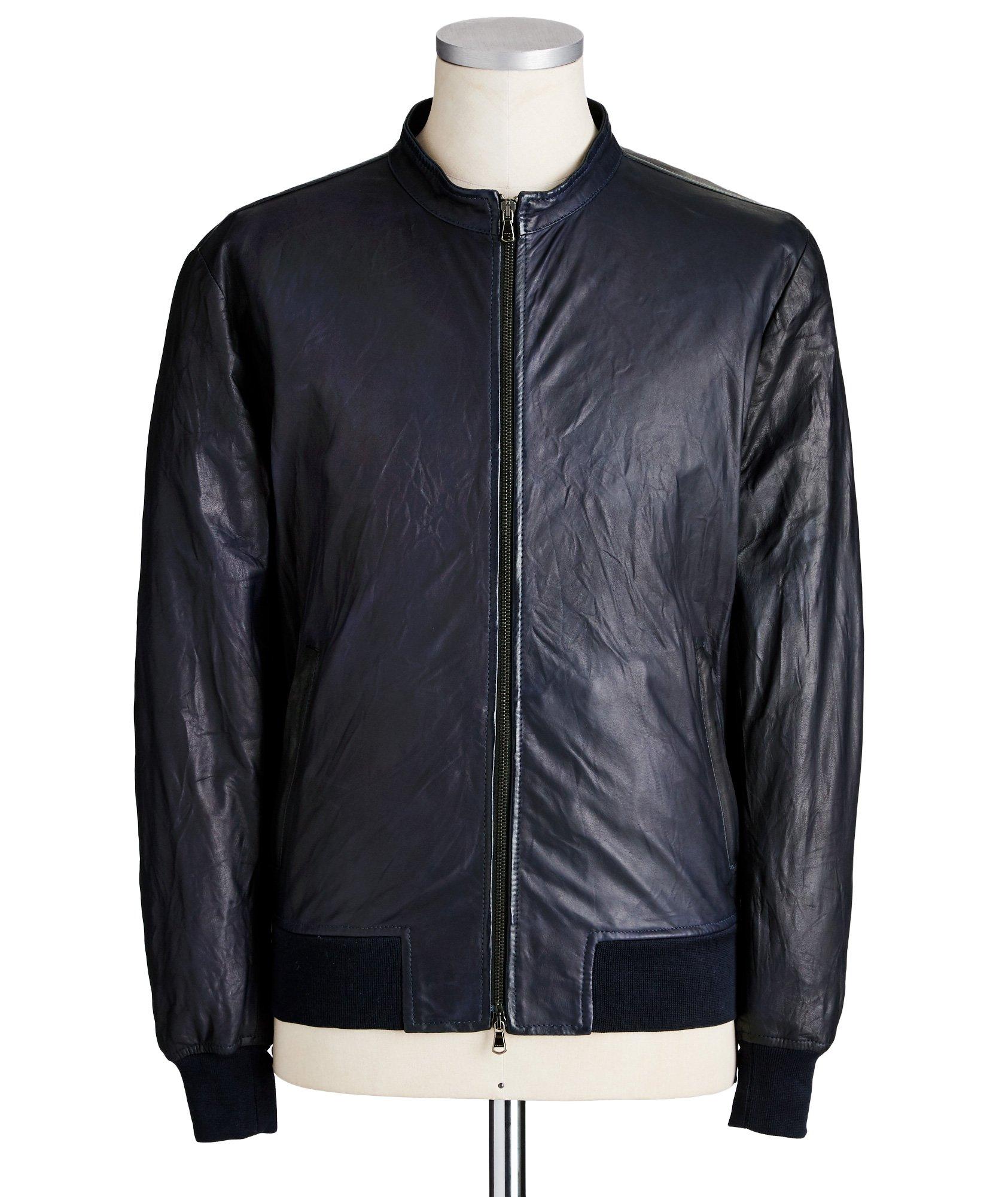 Blouson court en cuir image 0