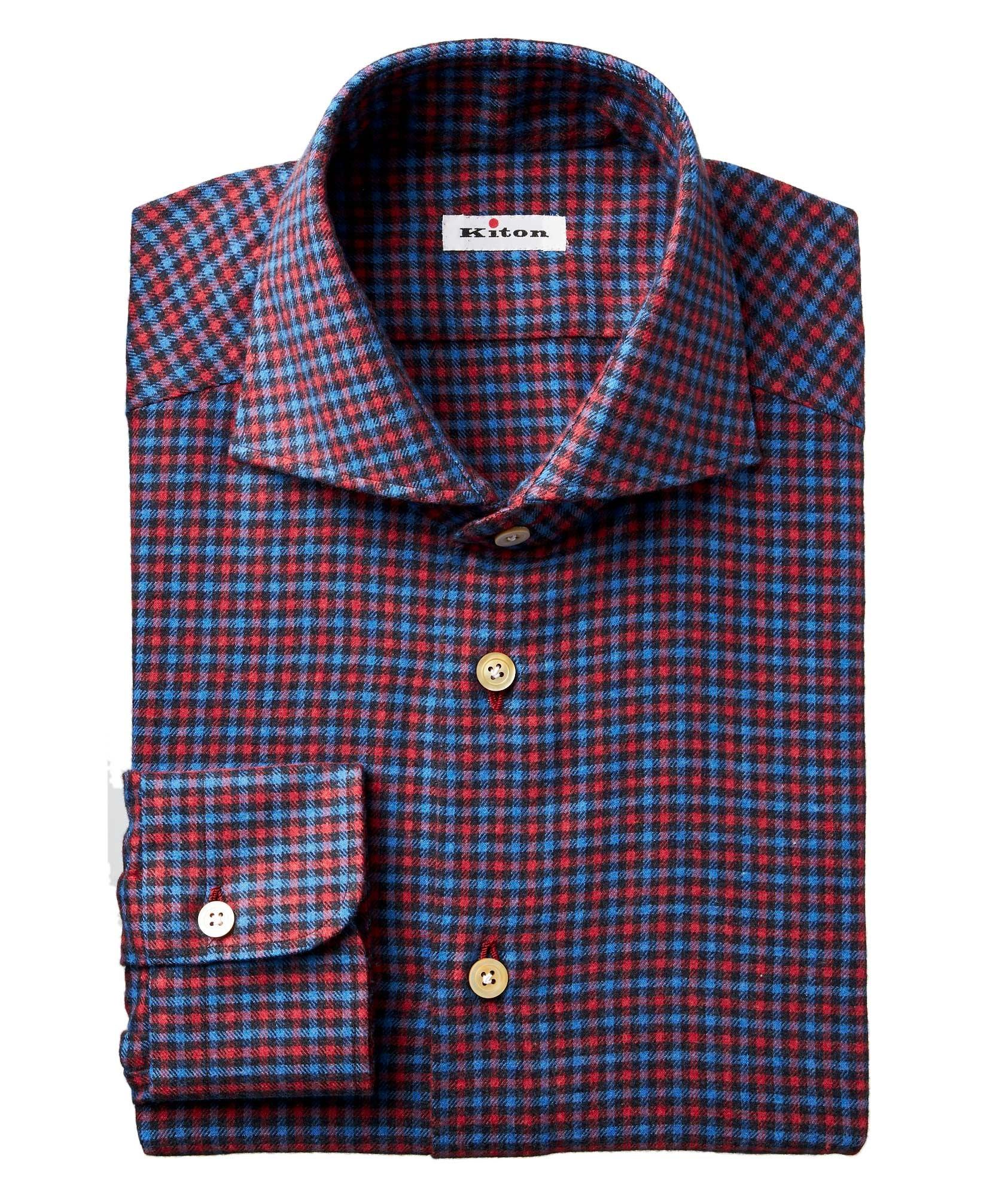 Plaid Cotton-Flannel Shirt image 0