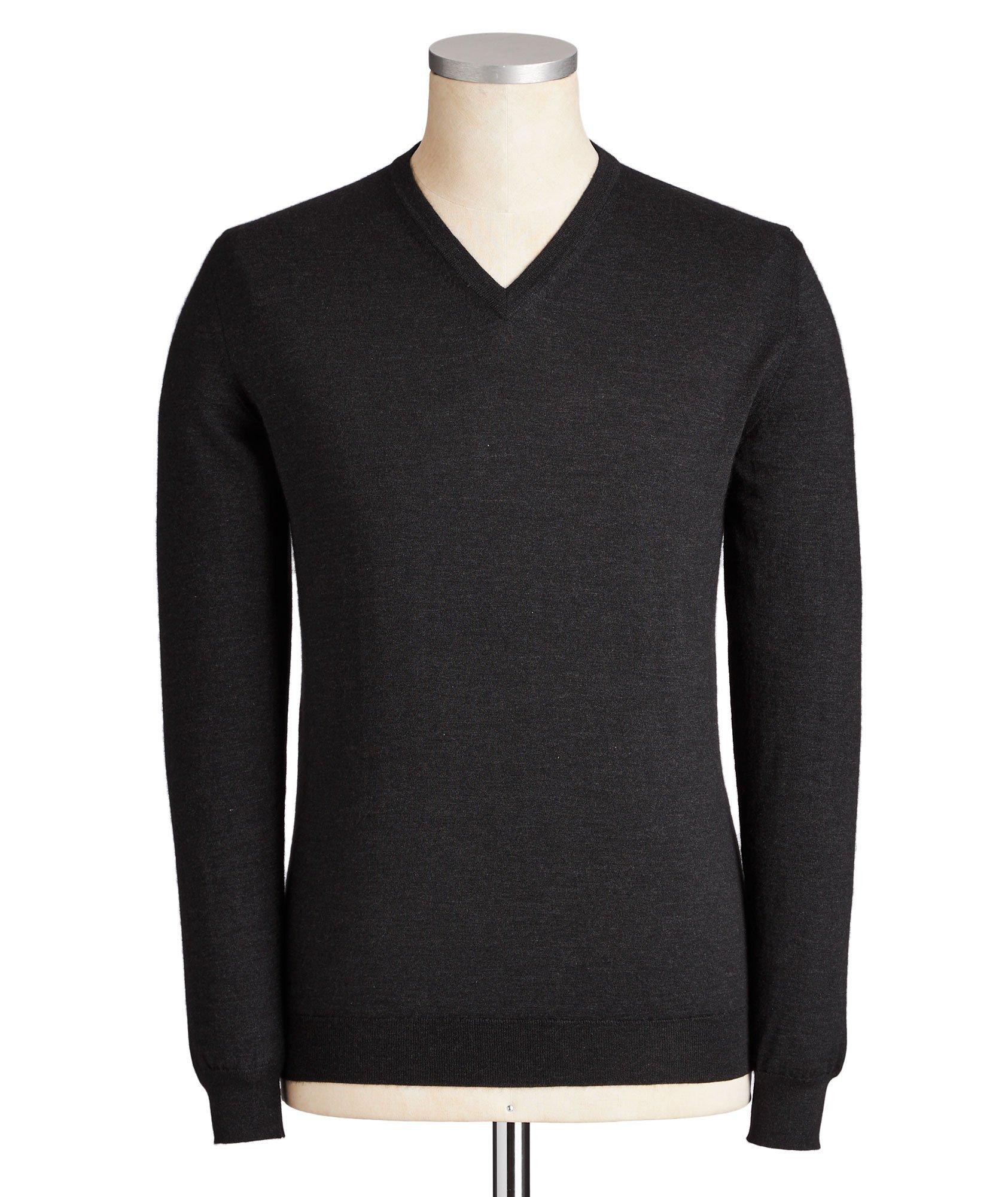 V-Neck Cashmere-Silk Sweater image 0
