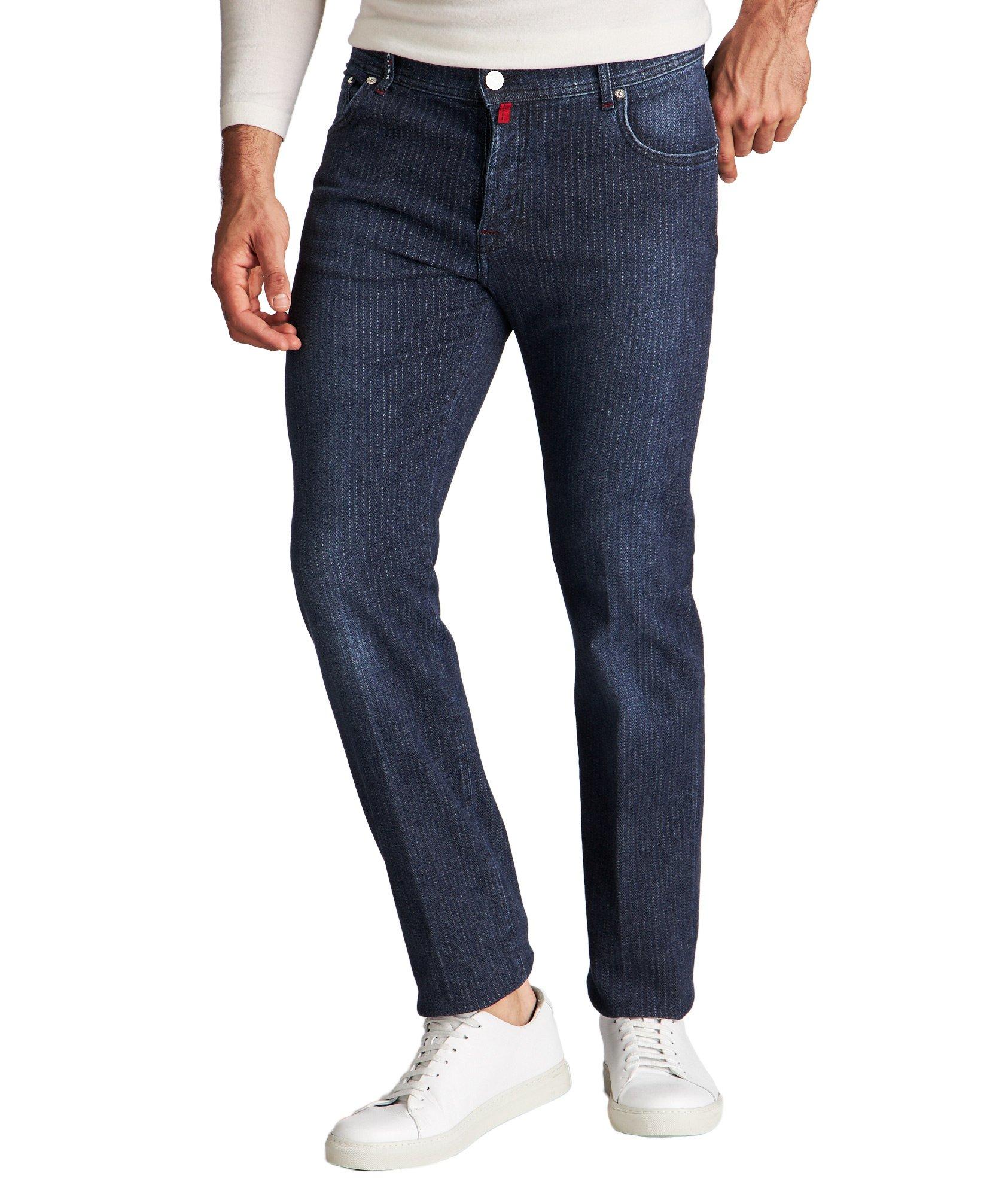 Slim Fit Chalk Striped Jeans image 0