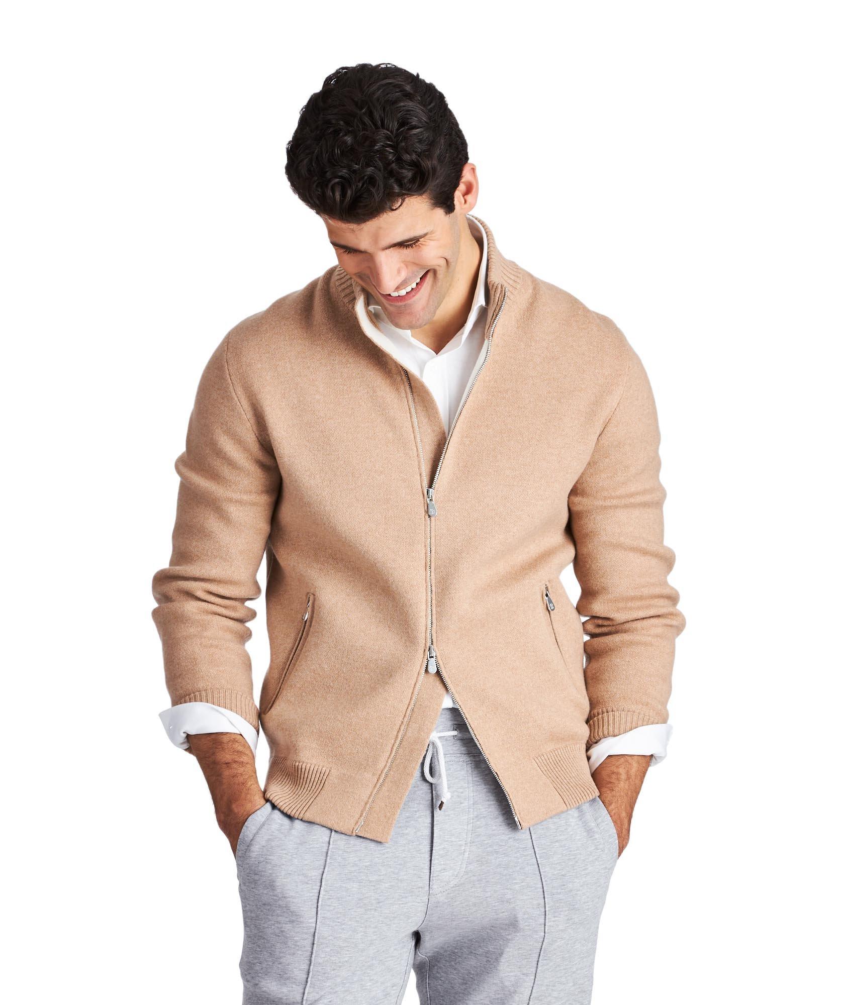  Zip-Up Wool, Cashmere & Silk Cardigan image 0