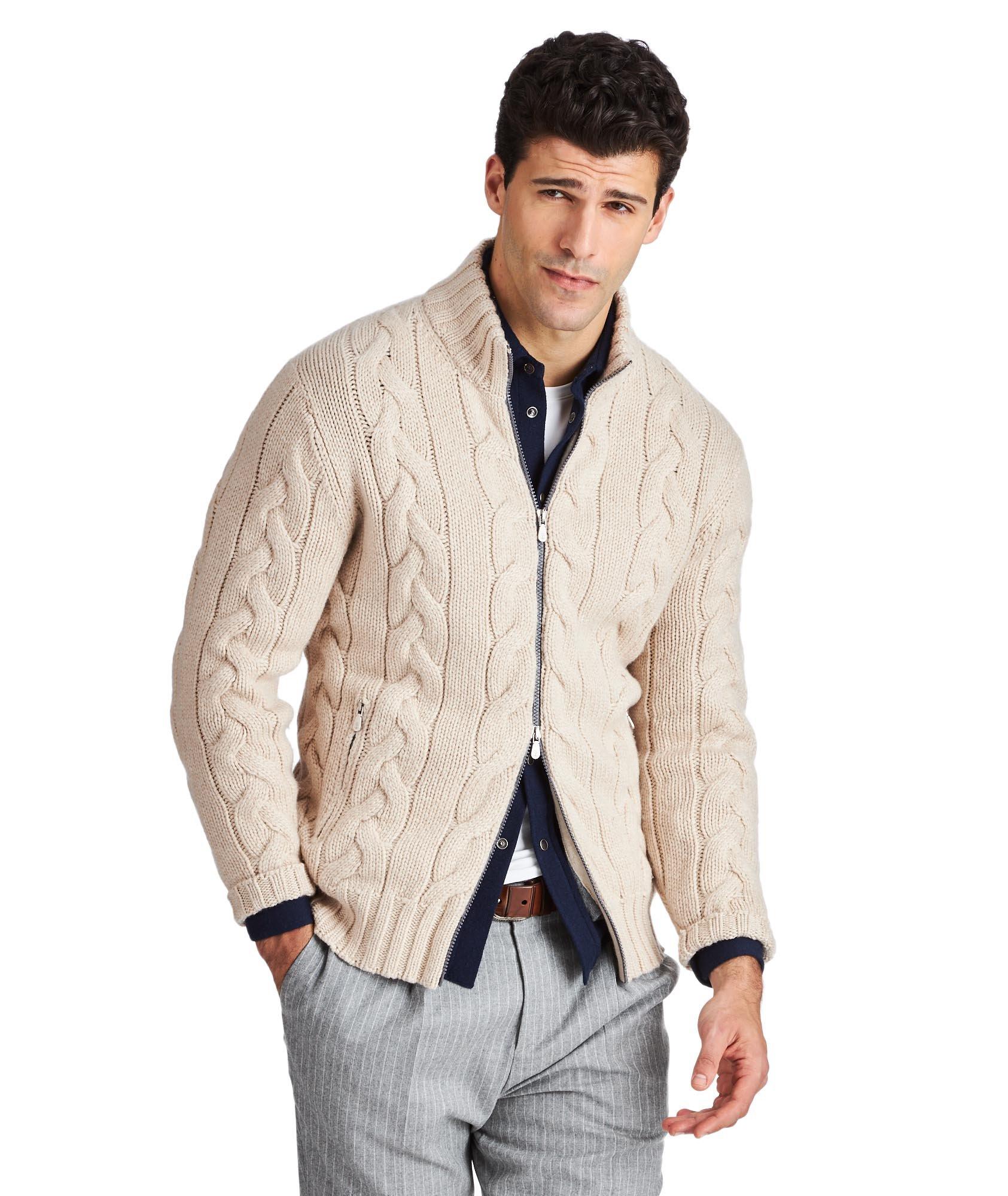 Cable-Knit Cashmere Cardigan image 0