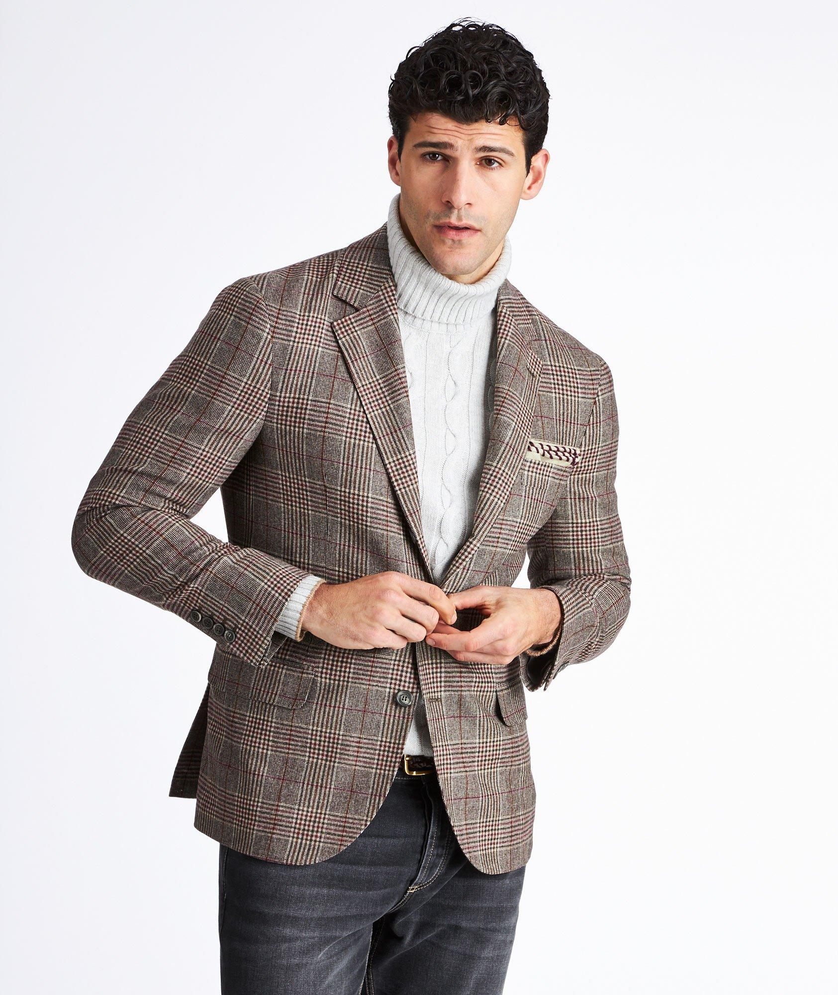 Unstructured Checked Virgin Wool-Cashmere Sports Jacket image 0