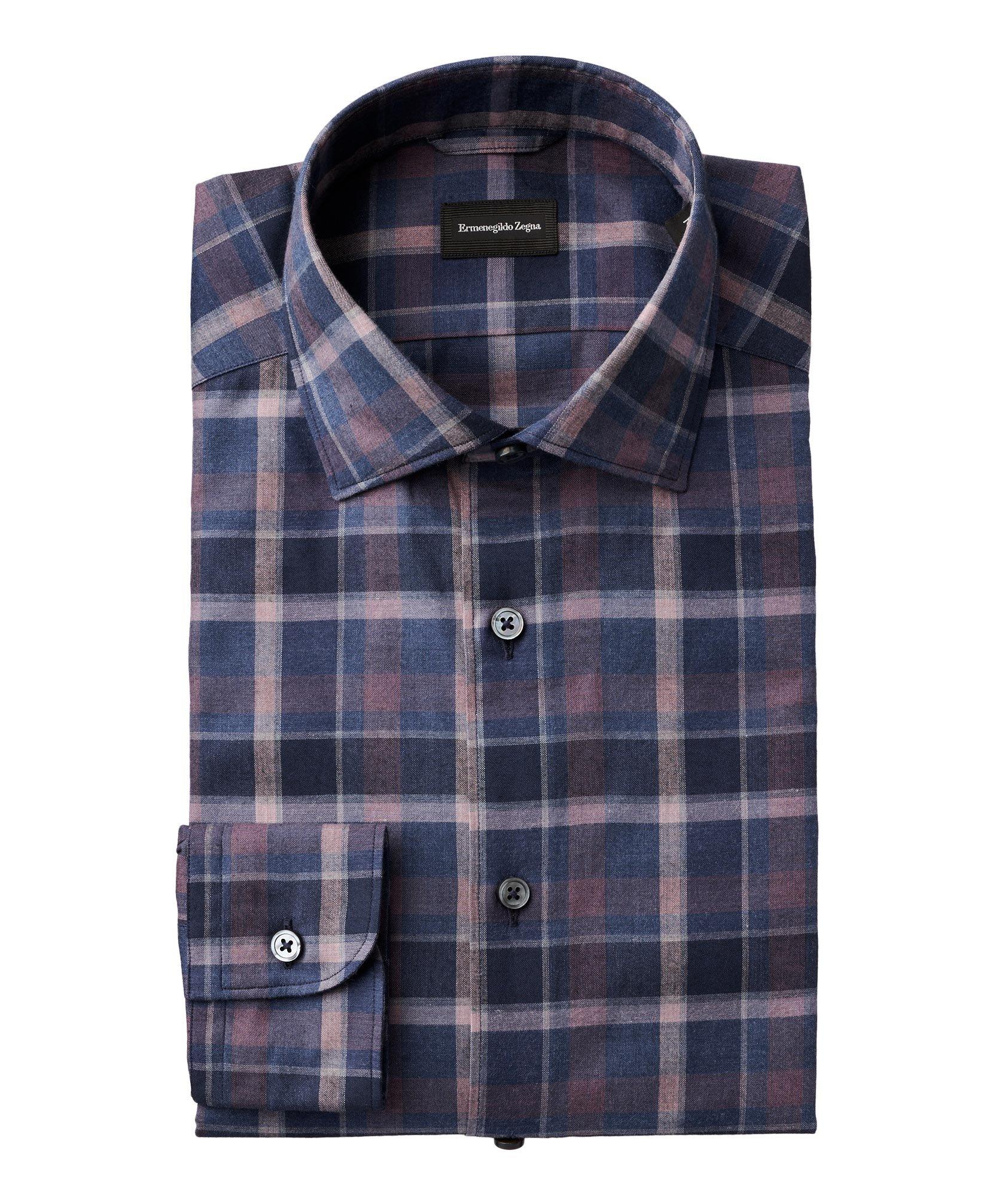 Slim Fit Checked Cotton Shirt image 0