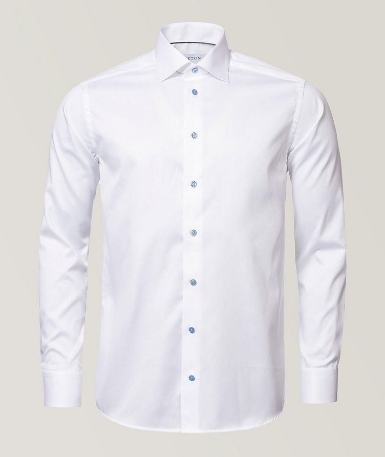Slim Fit Twill Shirt with Blue details image 1