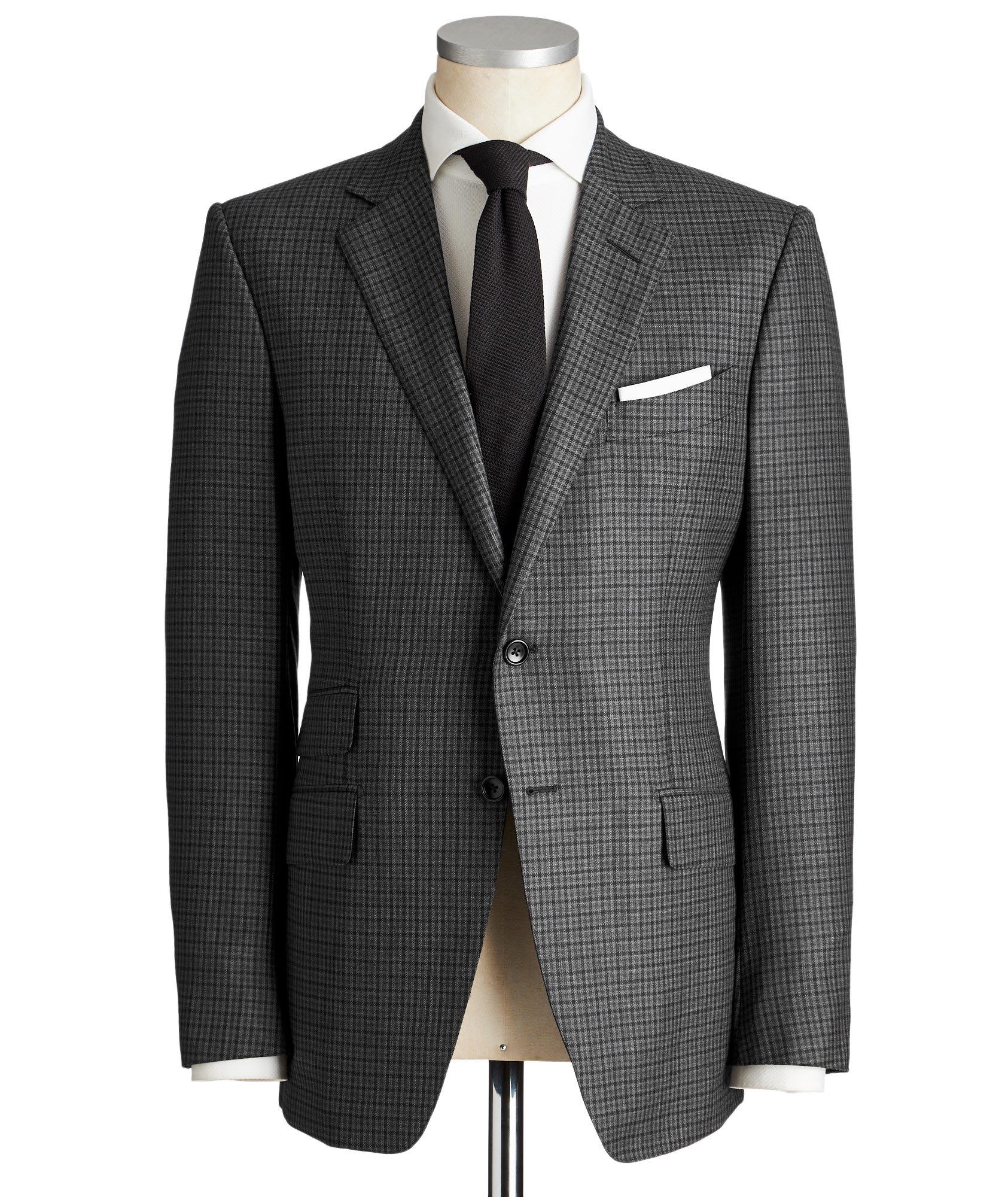 O'Connor Gingham Wool-Silk Suit image 0