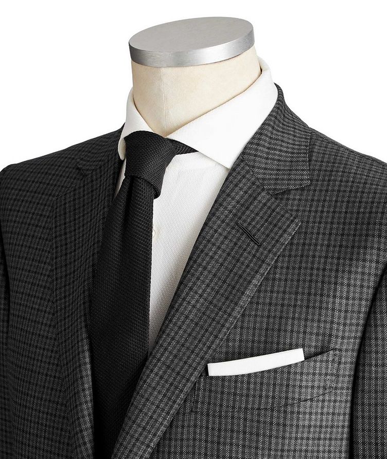 O'Connor Gingham Wool-Silk Suit image 1