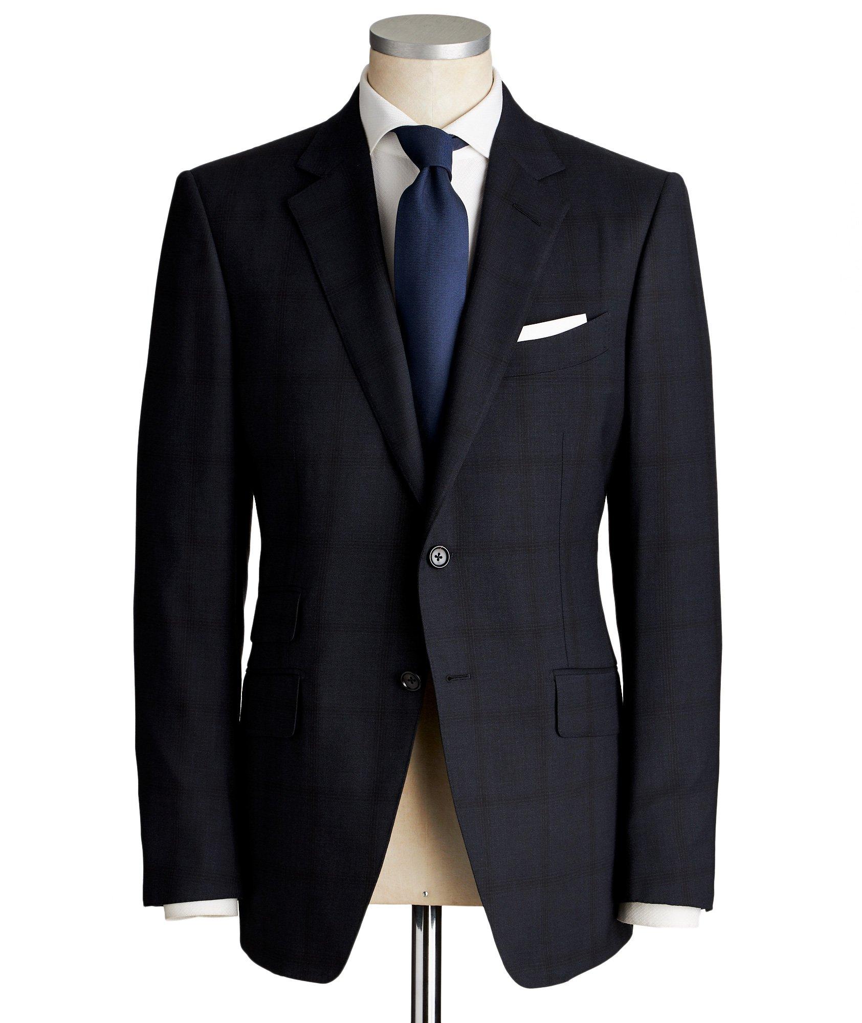 O'Connor Windowpane Wool-Silk Suit image 0