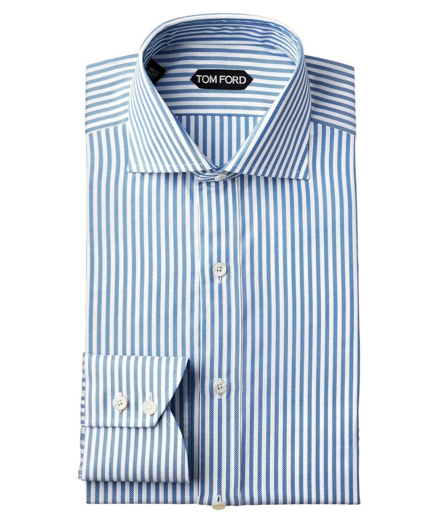 Slim Fit Striped Dress Shirt image 0