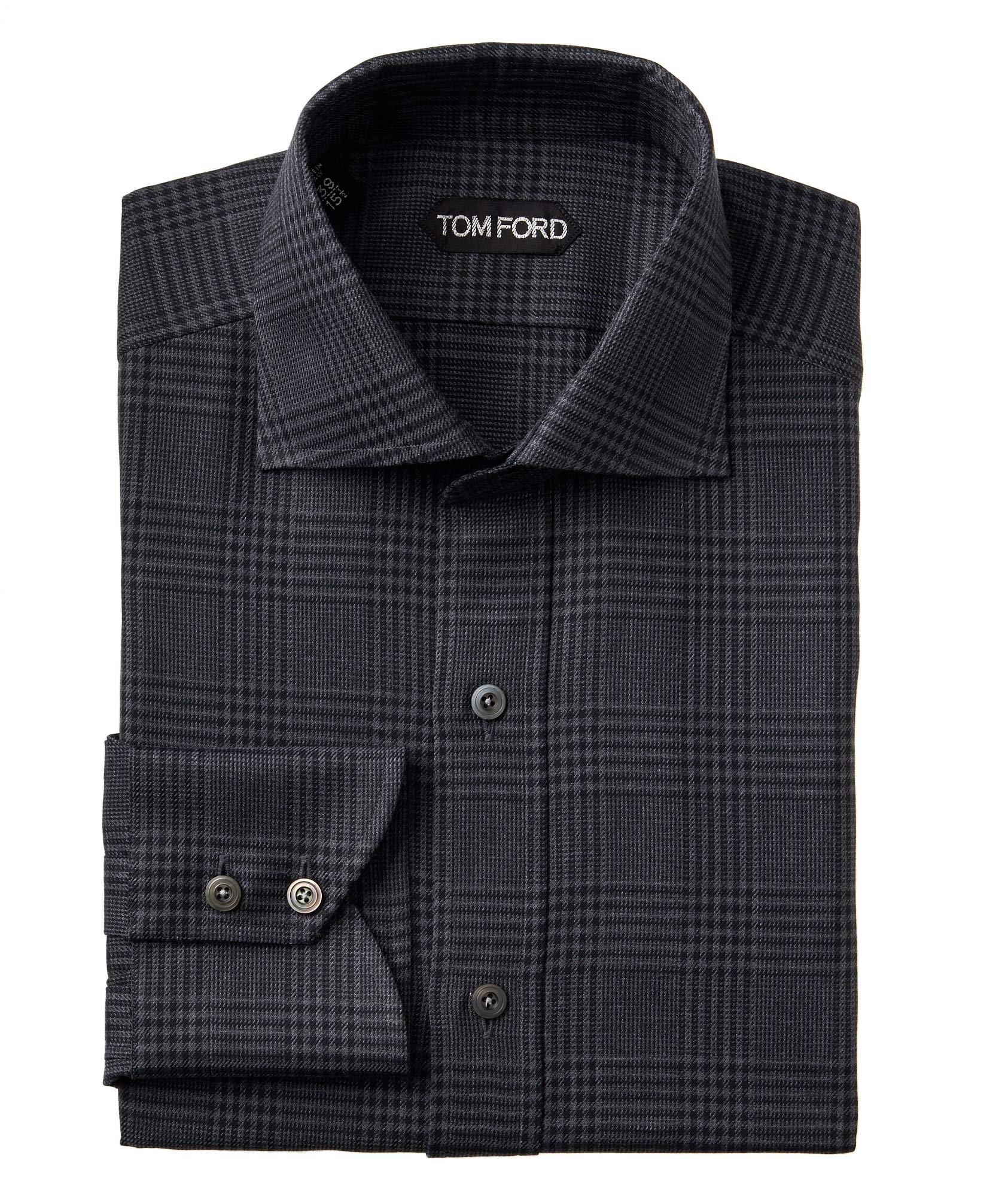 Slim Fit Checked Dress Shirt image 0