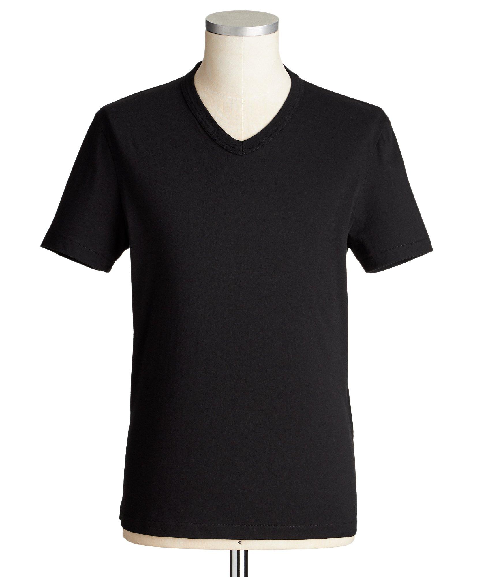 Cotton V-Neck T-Shirt image 0
