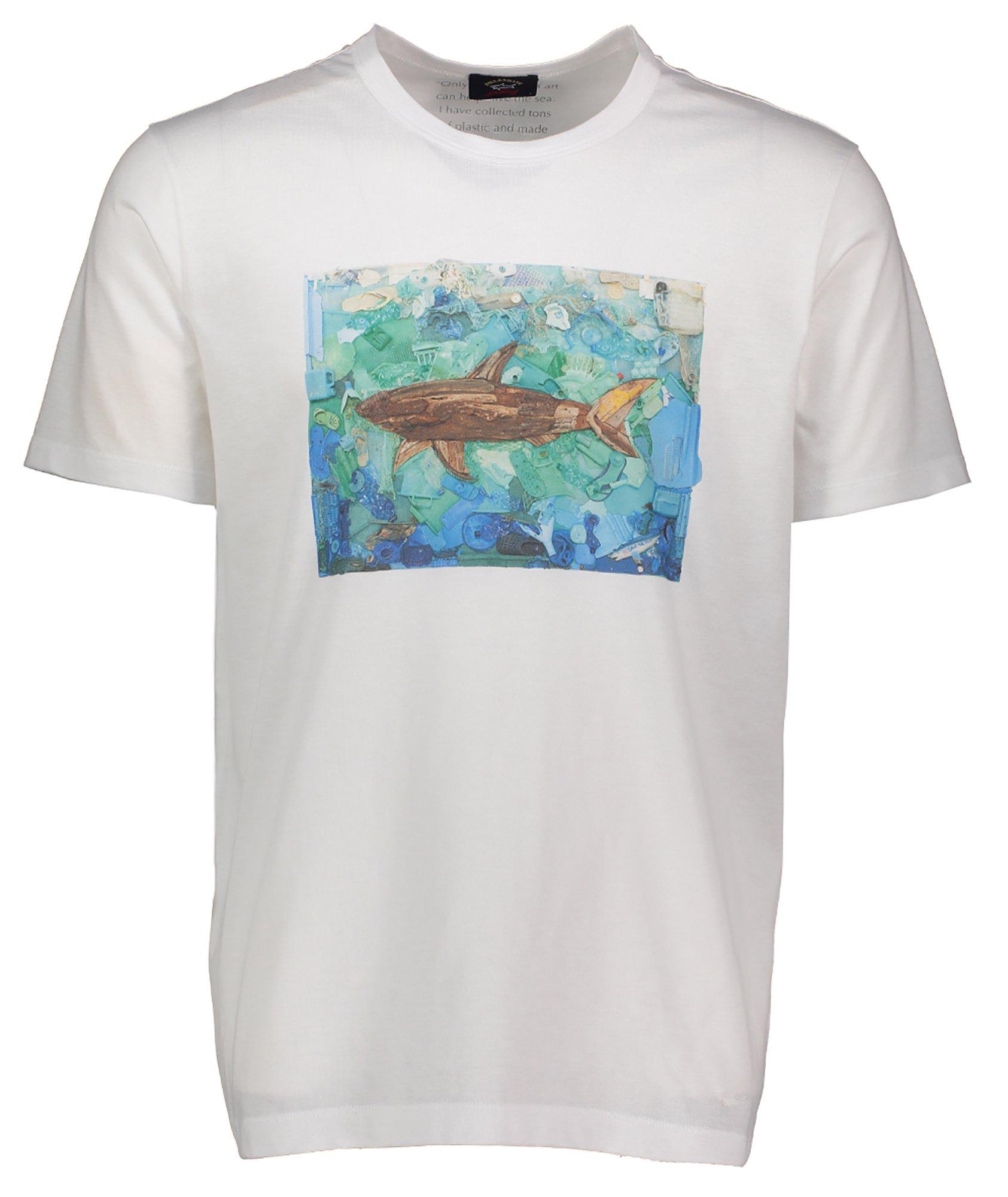 SAVE THE SEA Printed Cotton T-Shirt image 0
