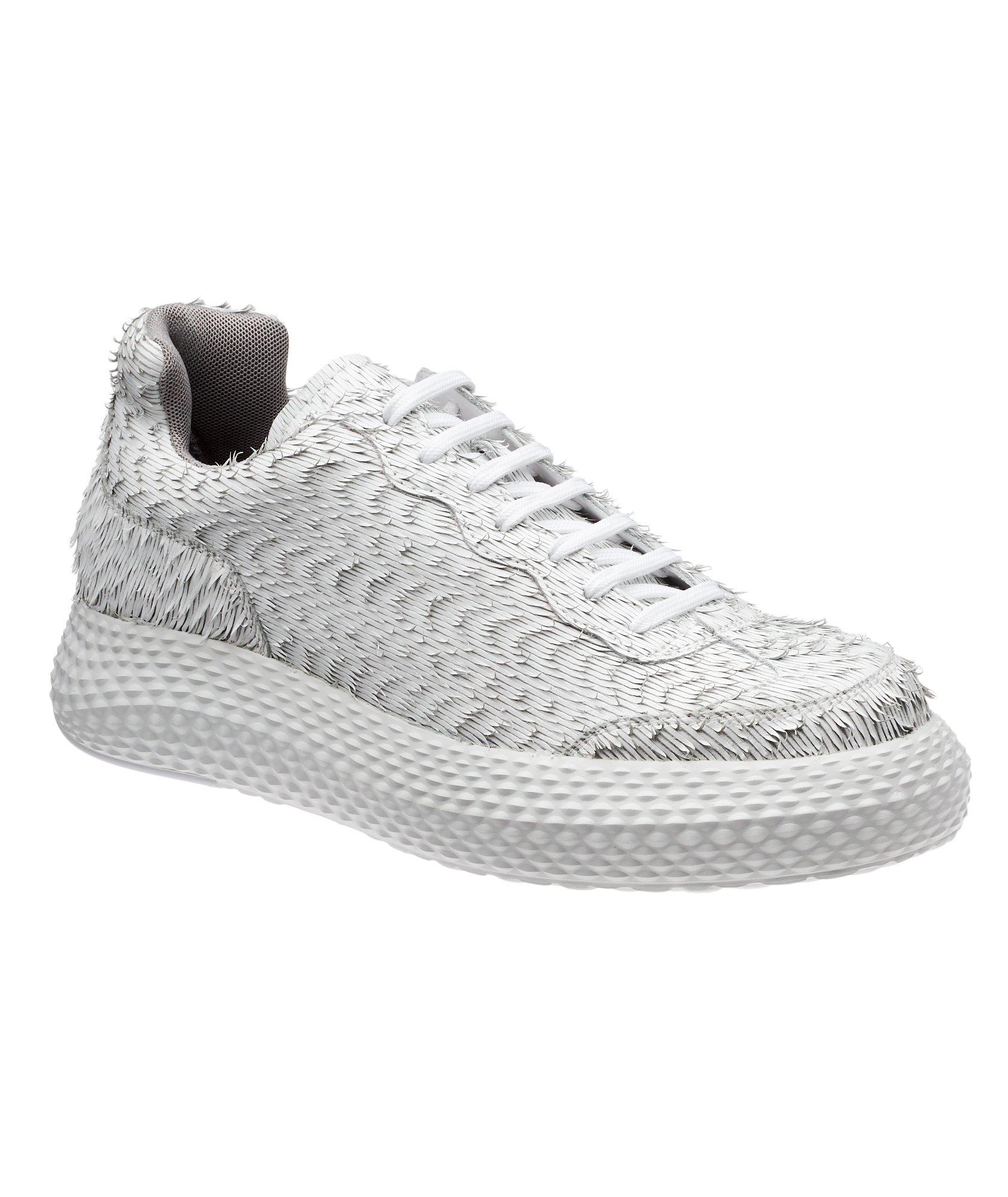 Textured Leather Sneakers image 0
