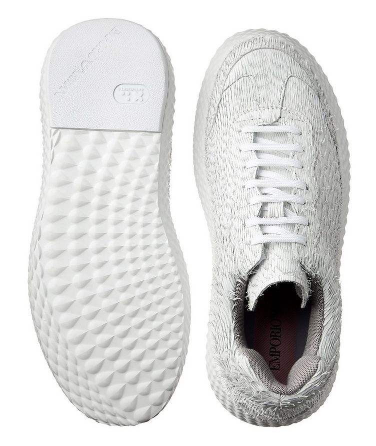Textured Leather Sneakers image 2