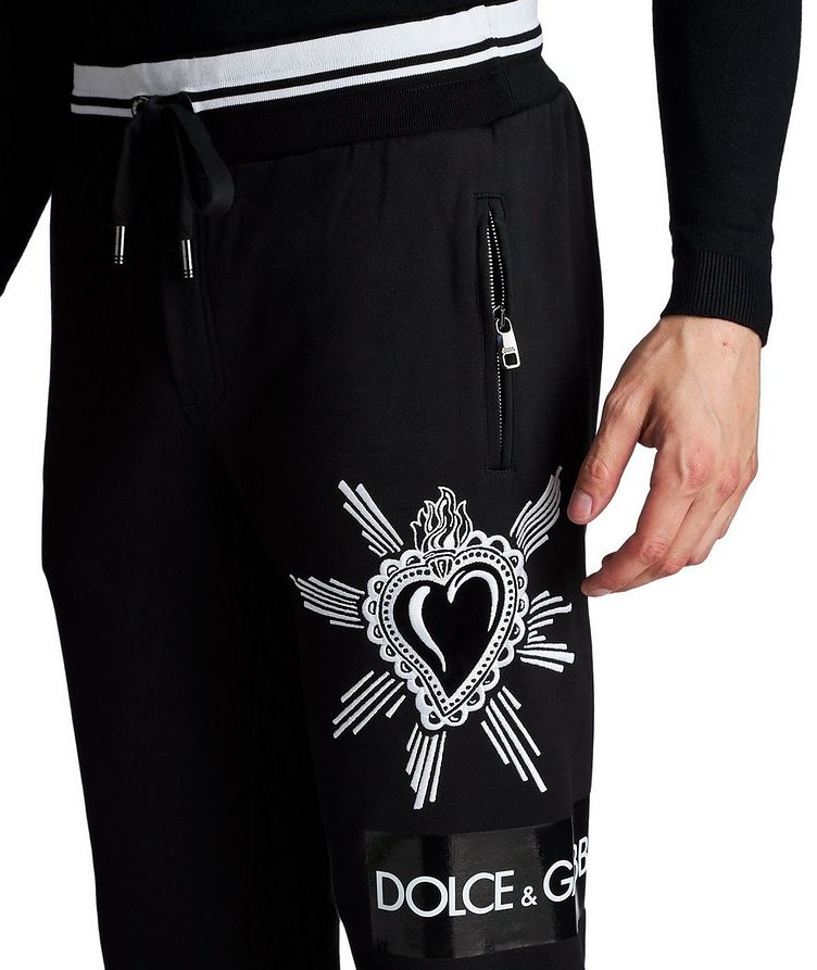 Embroidered Drawstring Joggers image 2