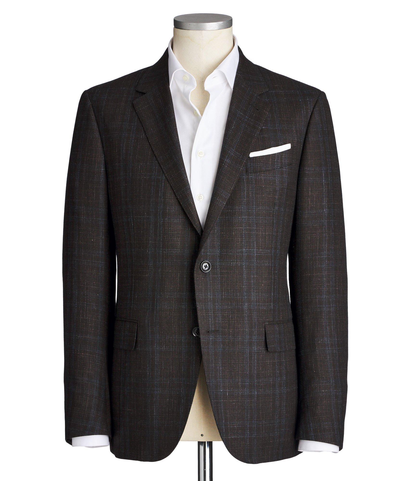 Milano Easy Checked Wool, Cashmere, Silk & Linen Sports Jacket image 0