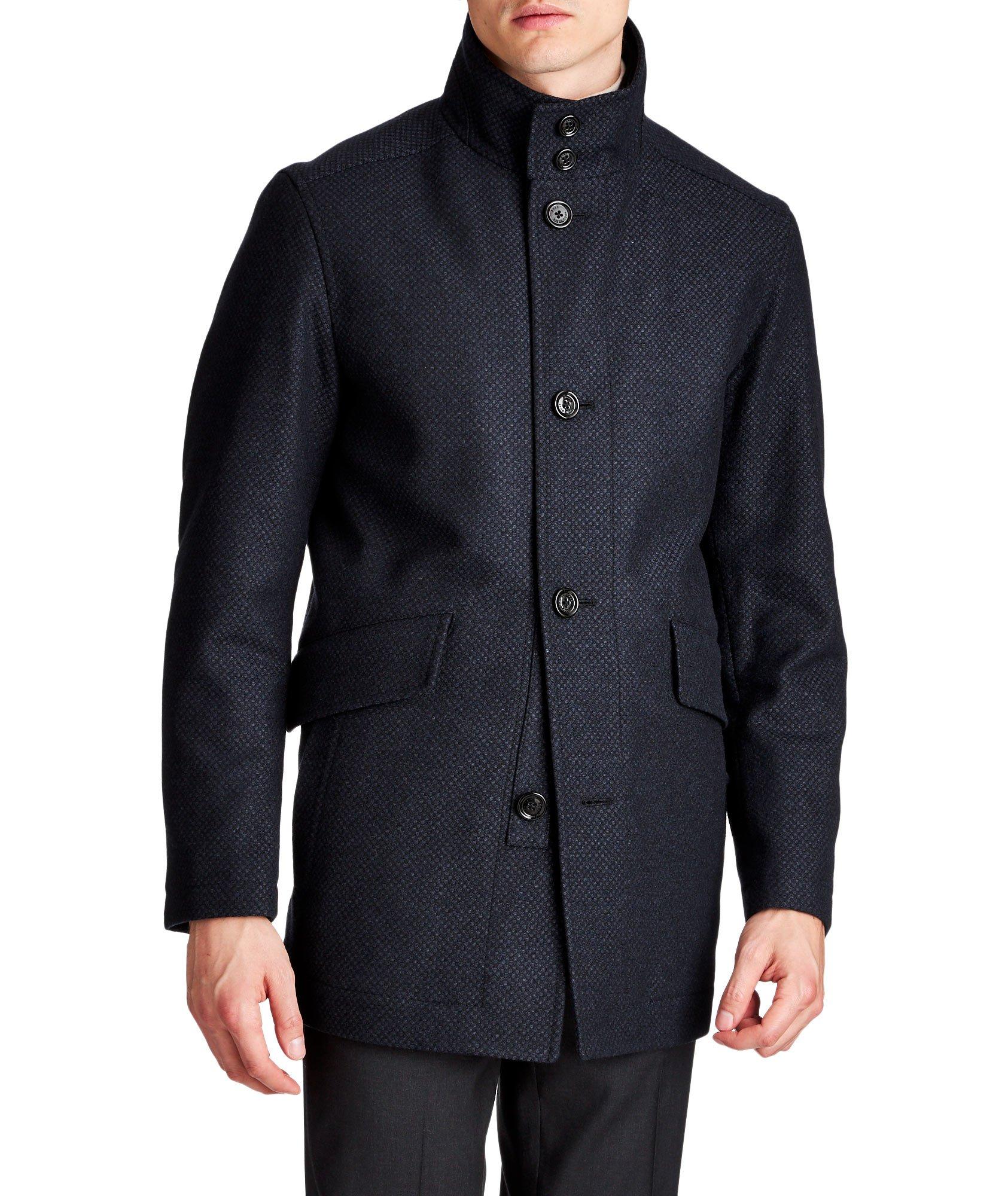 Virgin Wool-Blend Car Coat image 0