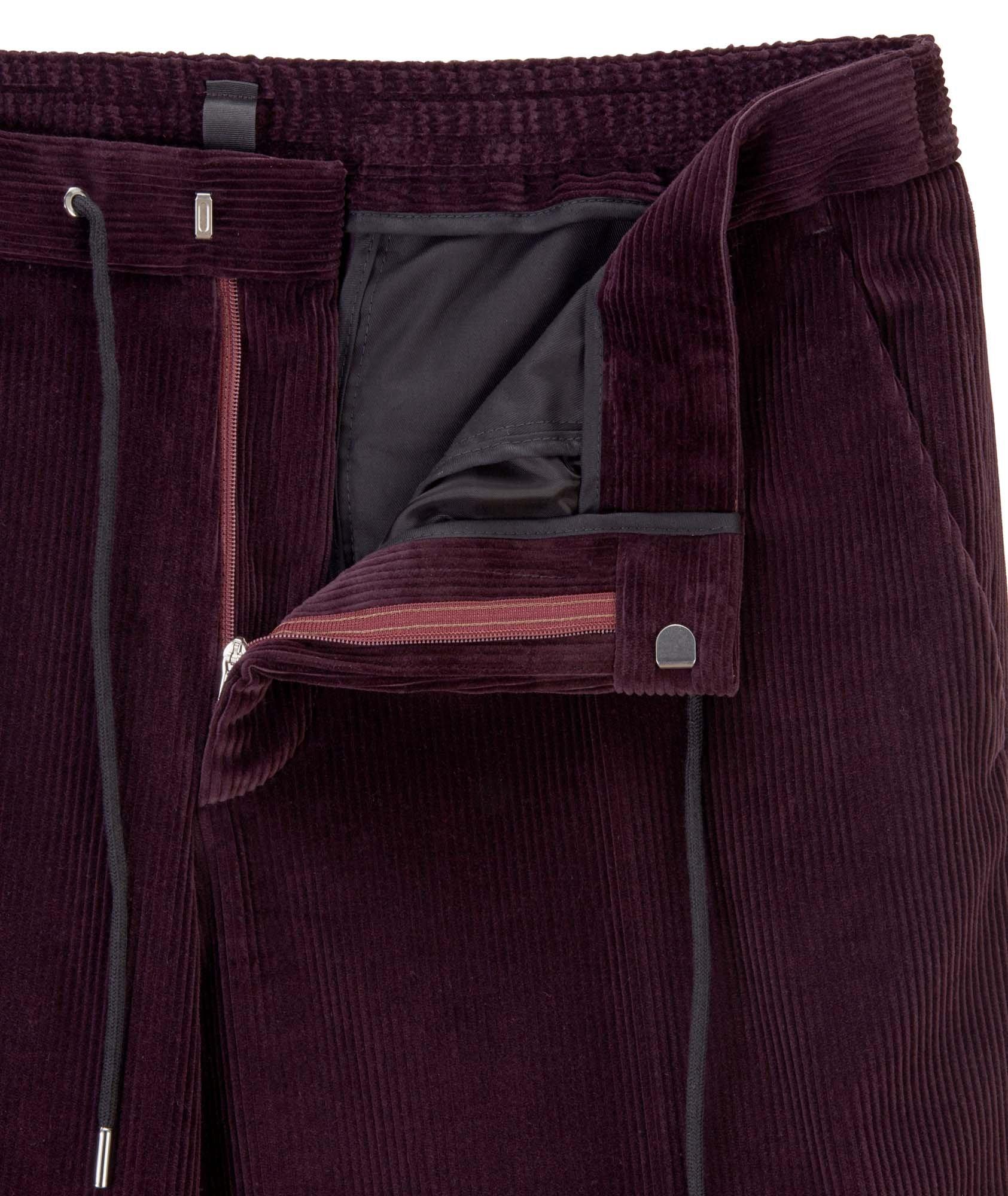 Pantalon habillé en velours côtelé de coupe contemporaine image 4
