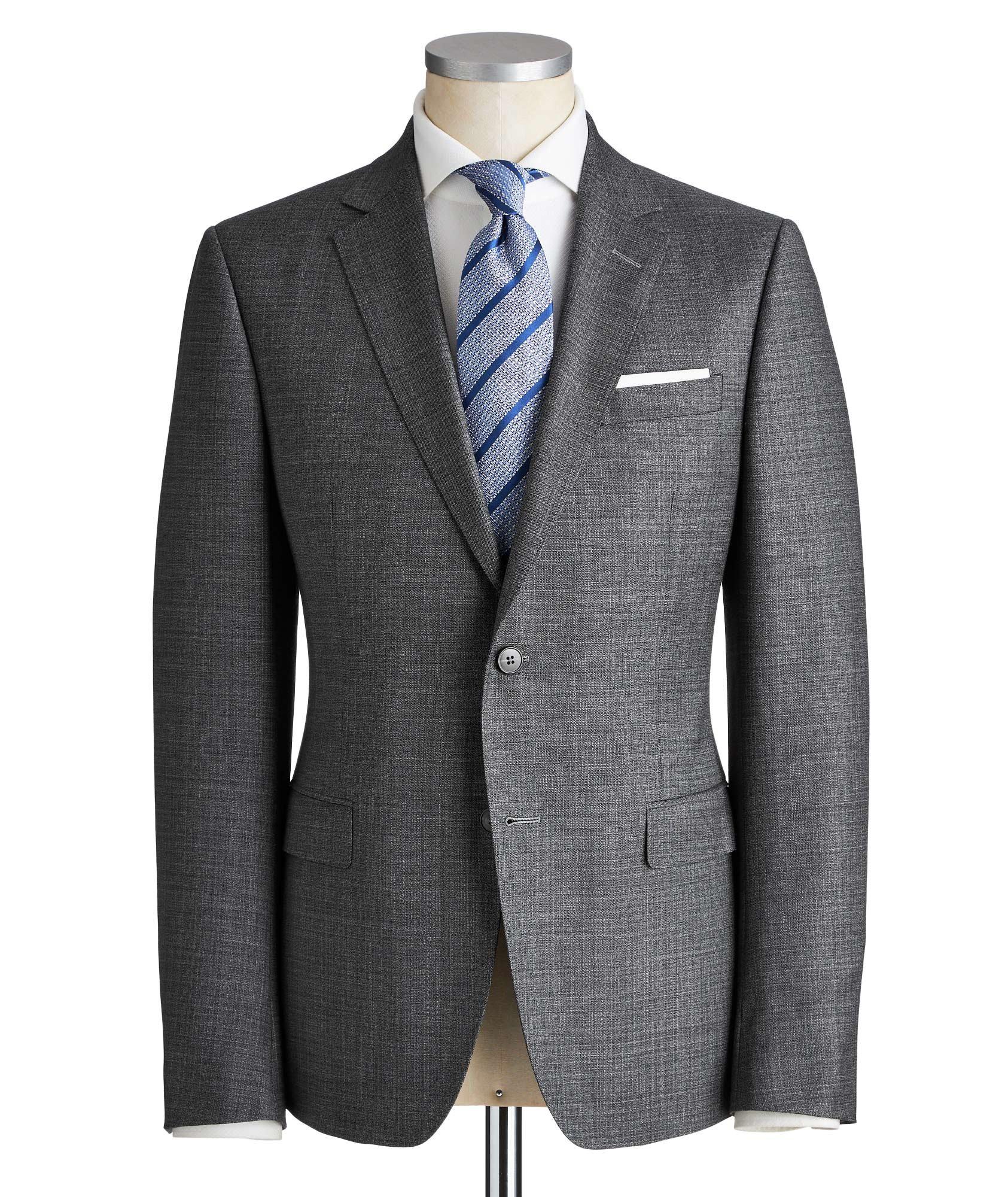 Drop 8 Crosshatched Wool Suit image 0