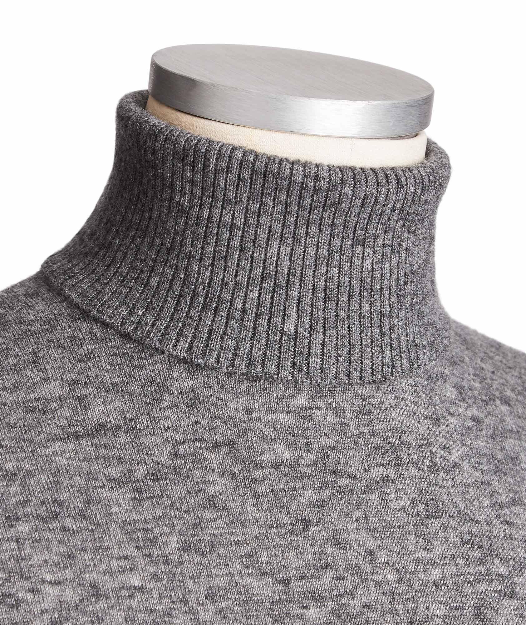 Pull Dolcevita en cachemire et soie à col roulé image 1