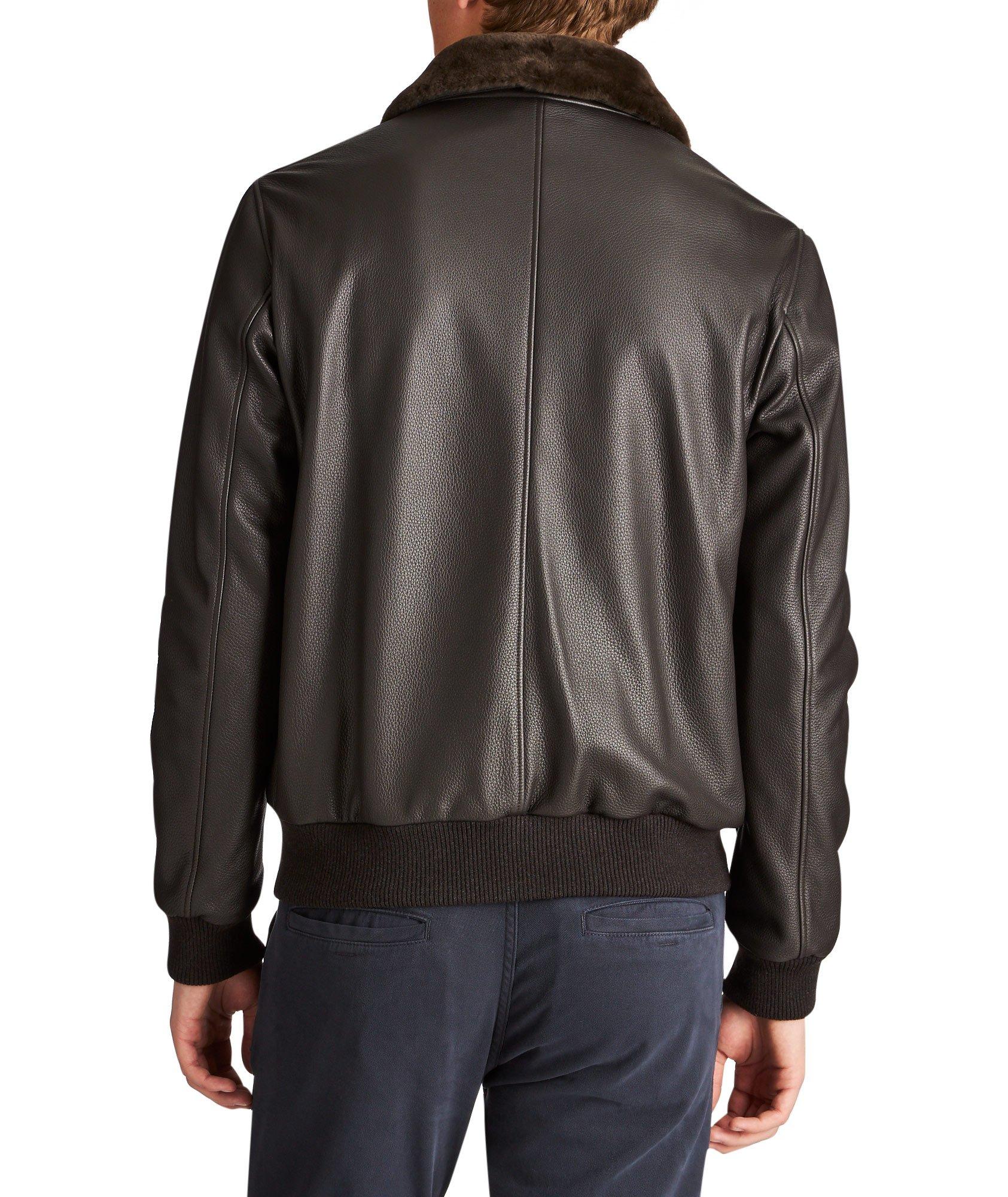 Tumbled Deerskin Bomber Jacket image 1