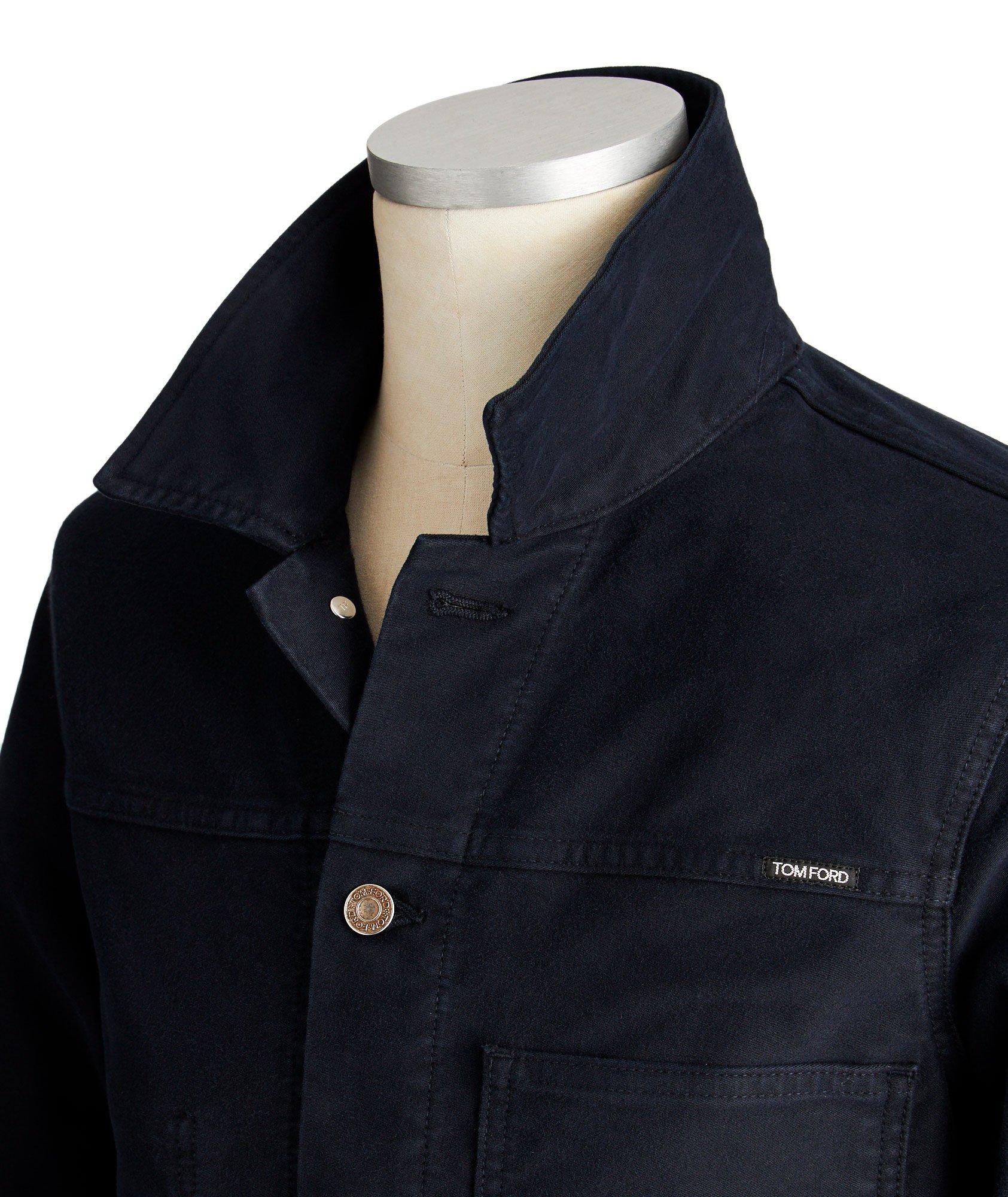 Brushed Denim Trucker Jacket image 2
